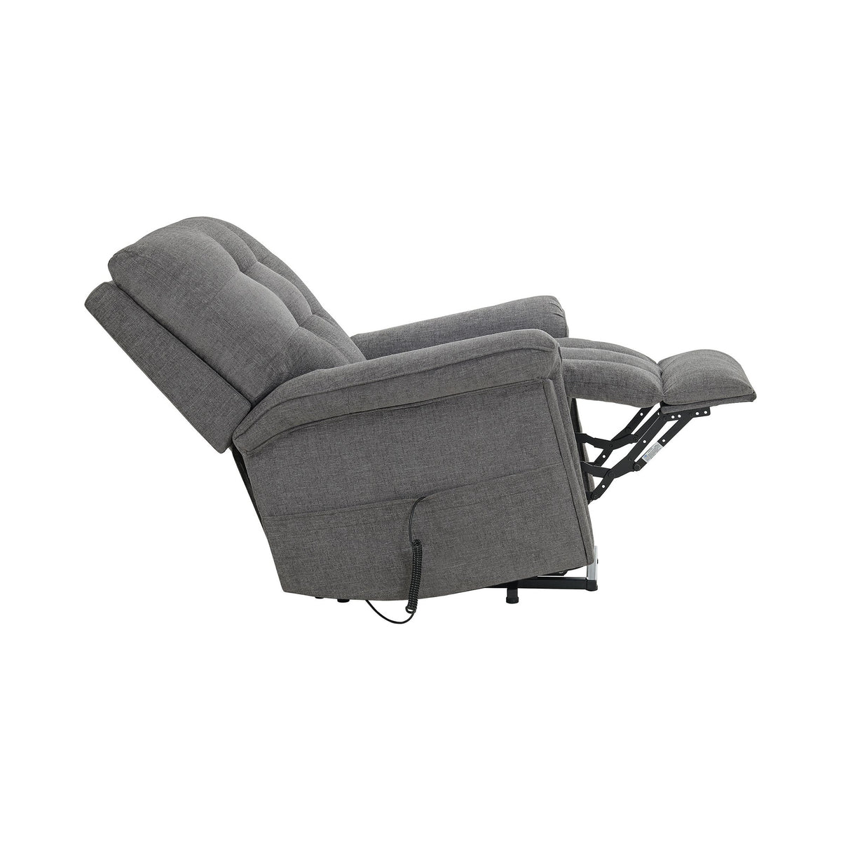Pecos Ribbit Charcoal Power Motion Lift Chair - Ornate Home