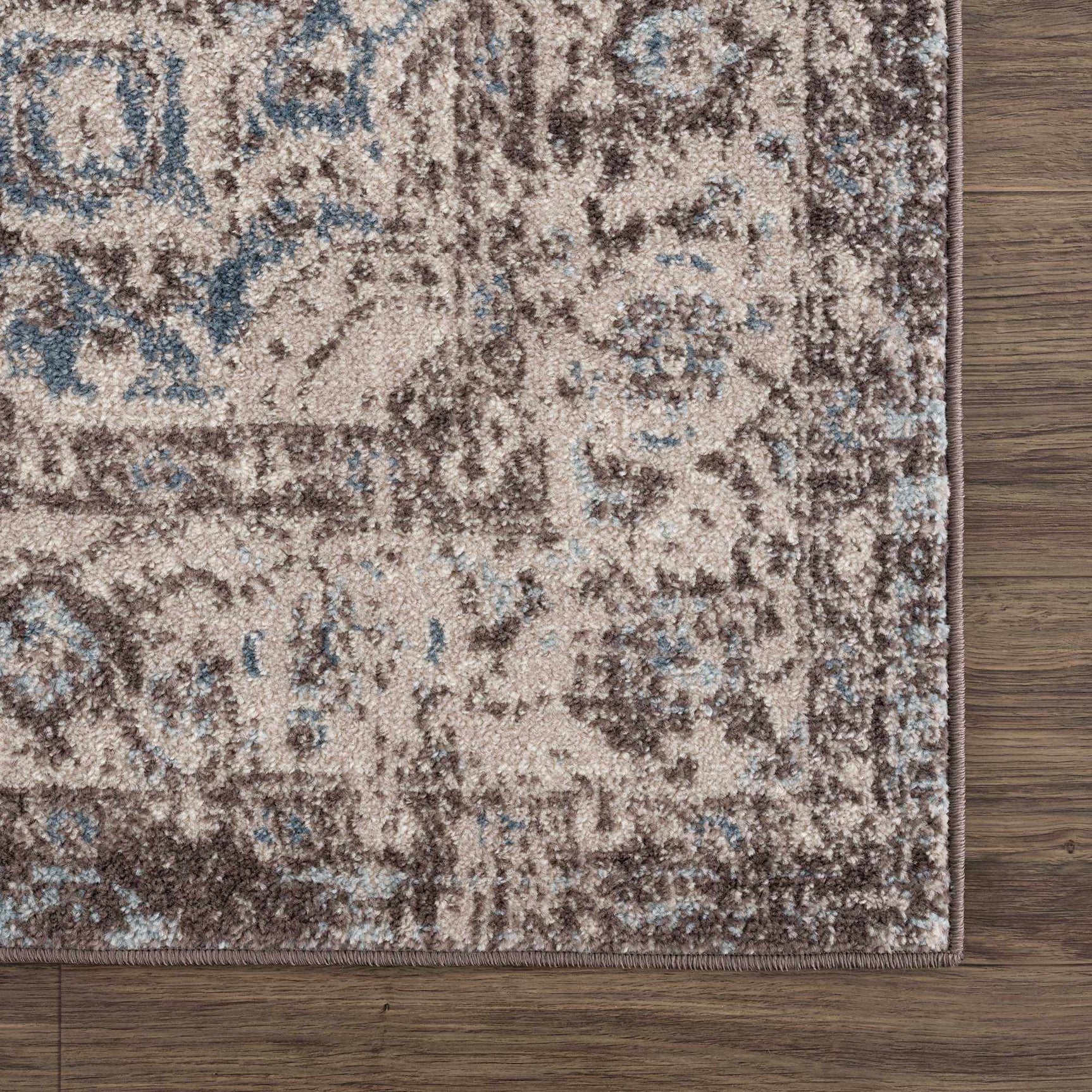 Peeta Dark Brown Medallion Area Rug - Clearance - Ornate Home