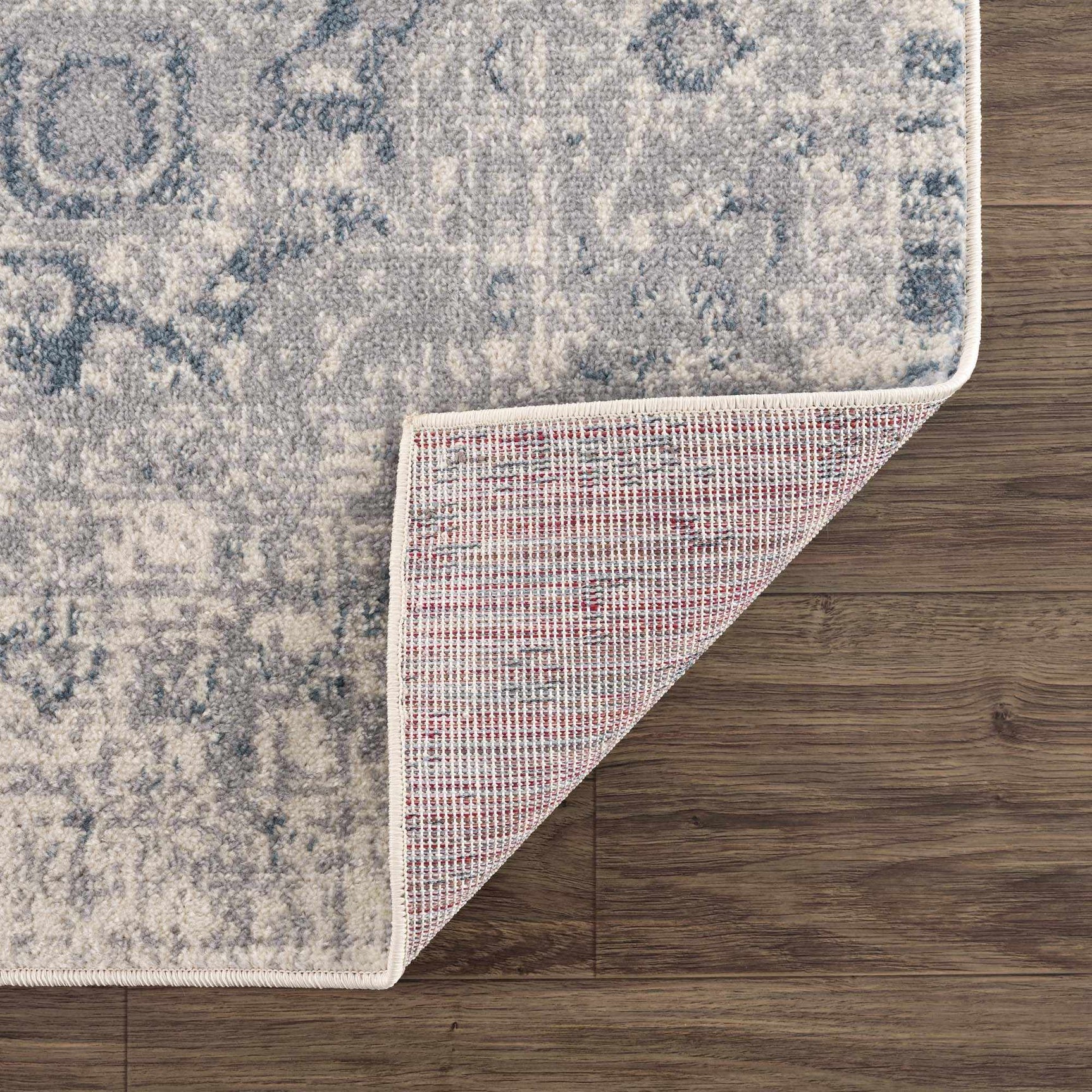 Peeta Gray Blue Medallion Area Rug - Clearance - Ornate Home