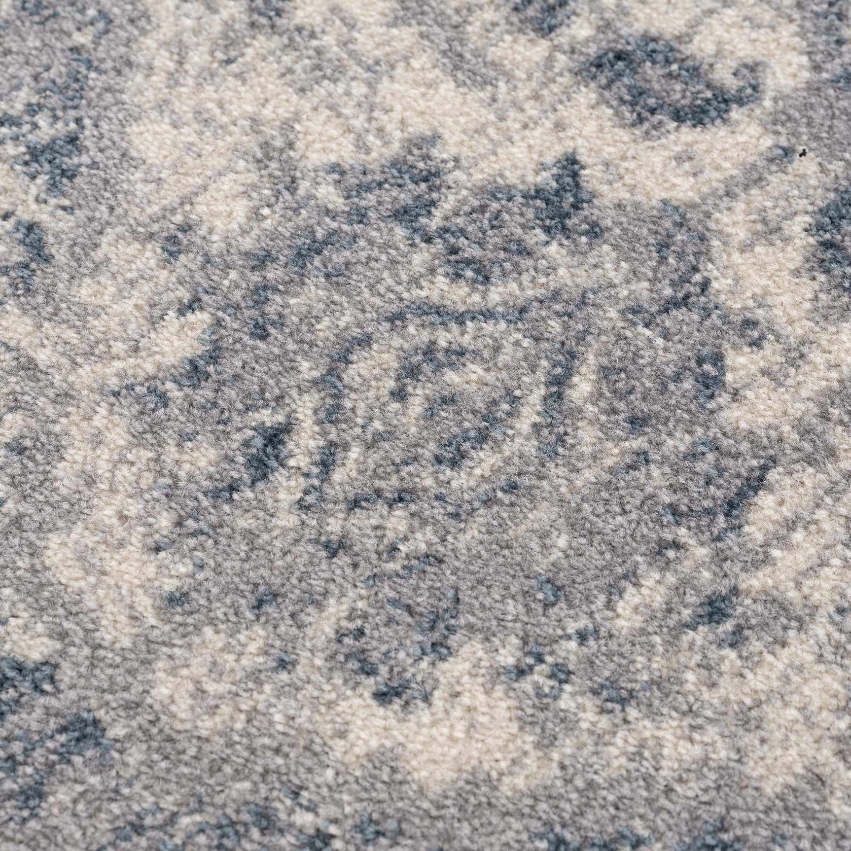 Peeta Gray Blue Medallion Area Rug - Clearance - Ornate Home