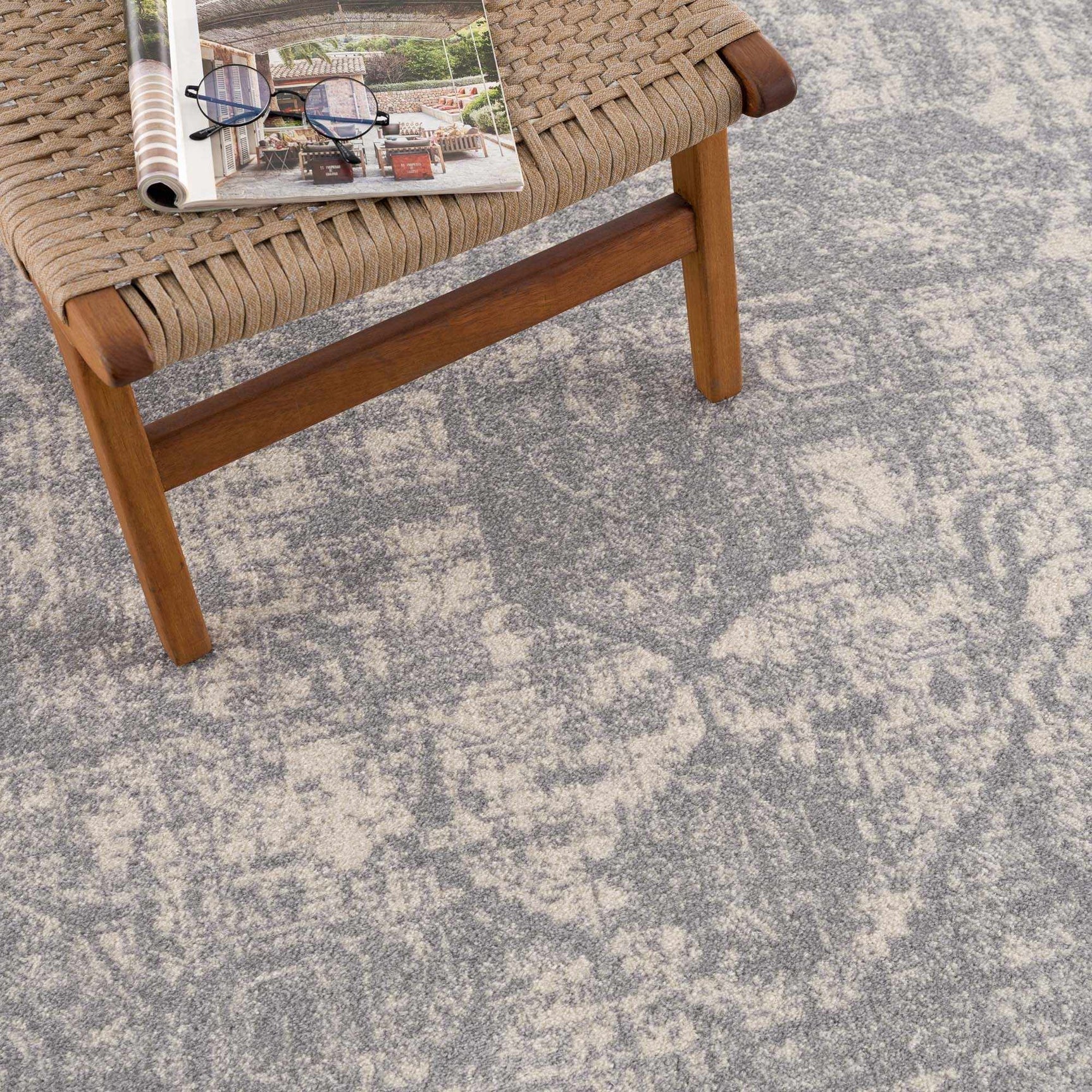 Peeta Gray Medallion Area Rug - Clearance - Ornate Home