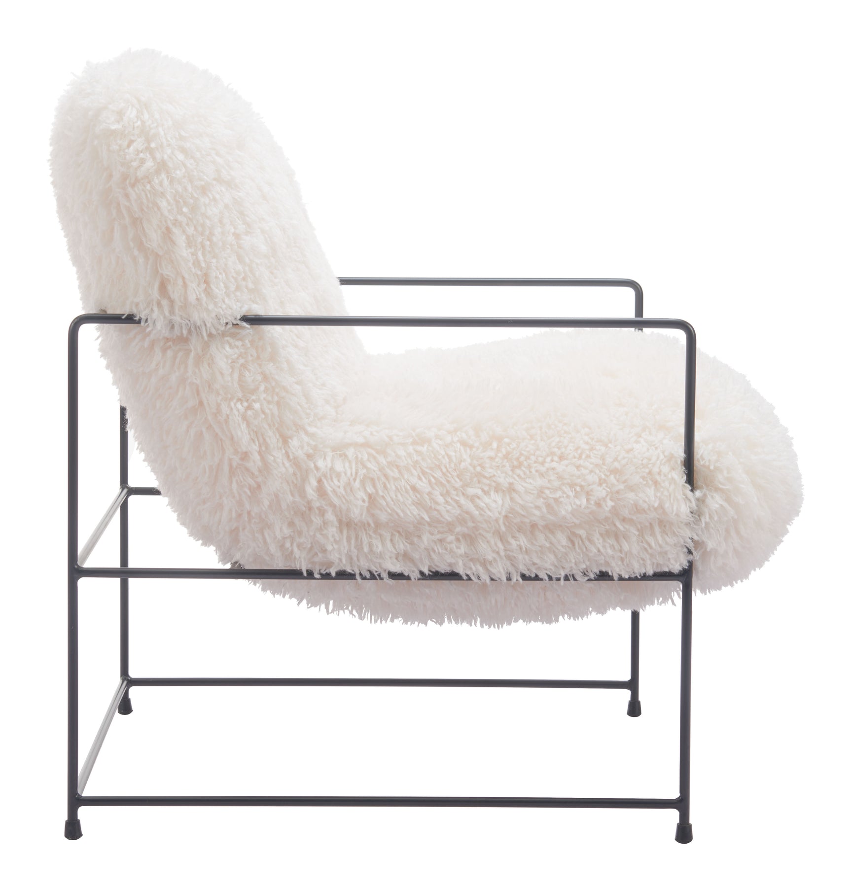 Pelut White Accent Chair - Ornate Home