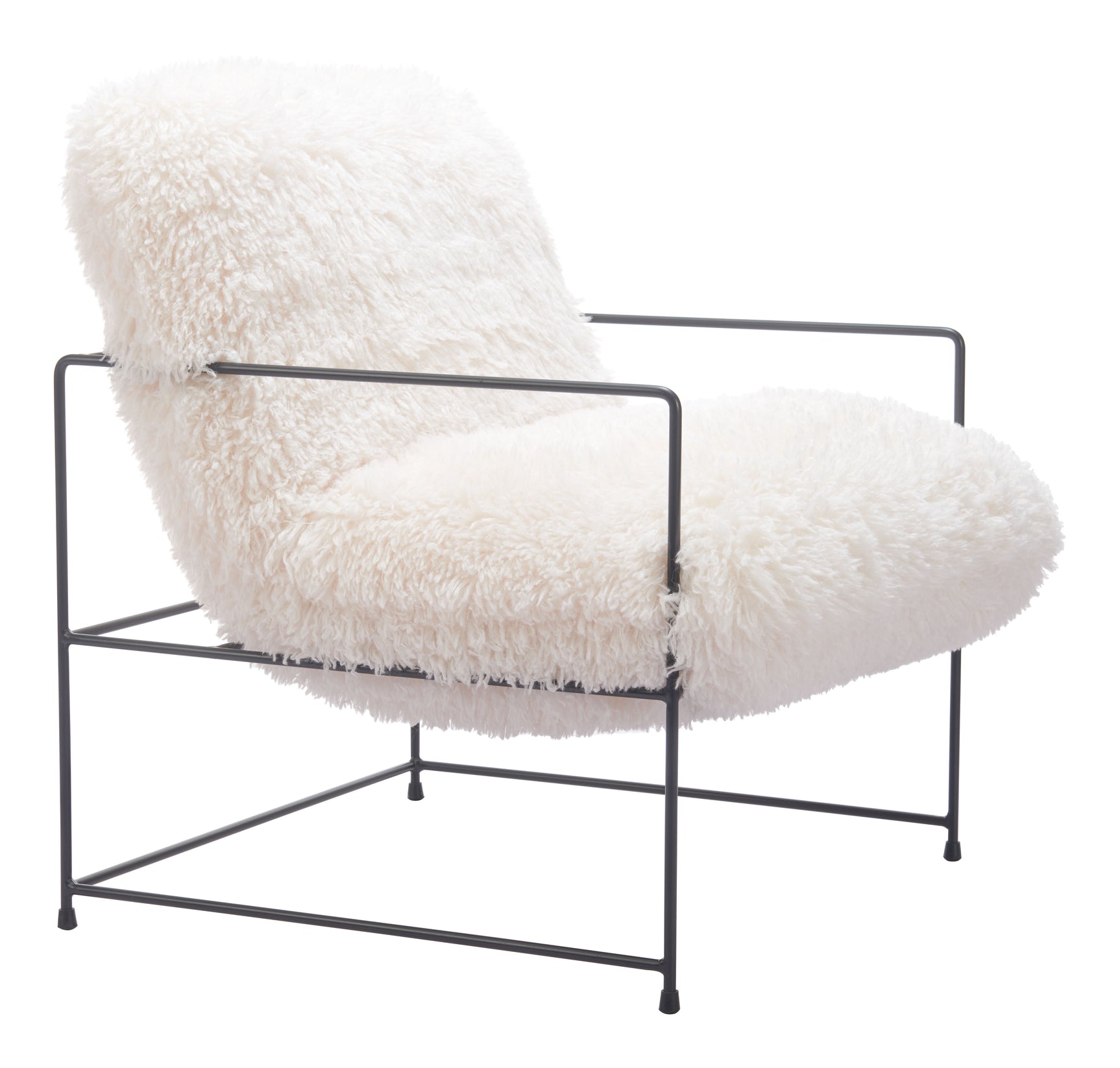 Pelut White Accent Chair - Ornate Home