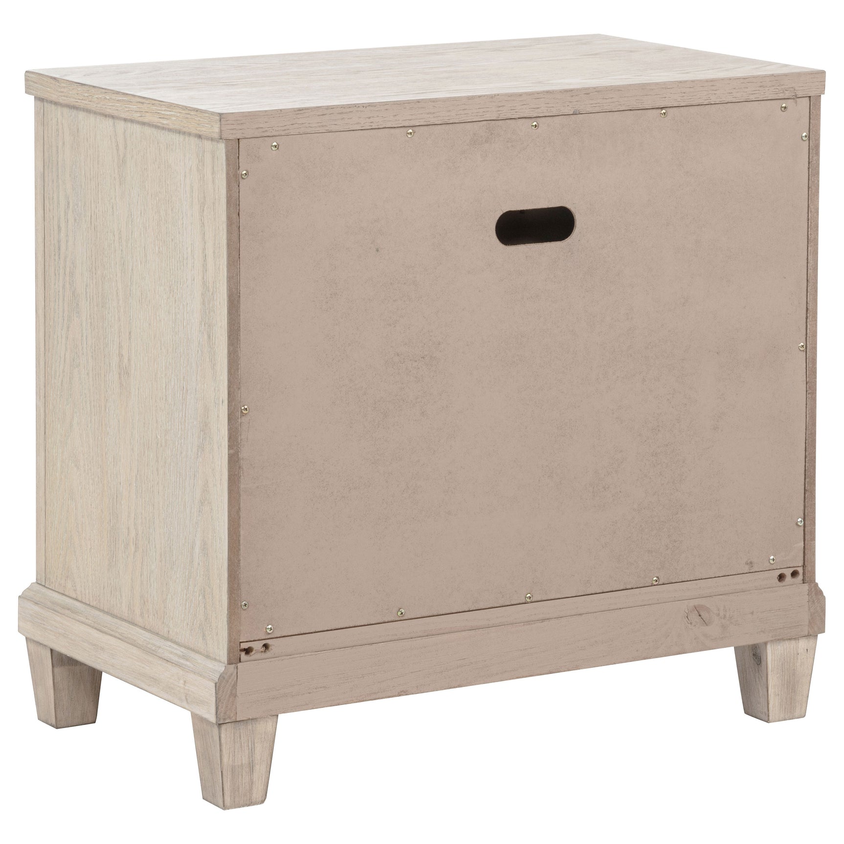 Pembroke Washed Oak 2-drawer Nightstand Bedside Table - Ornate Home