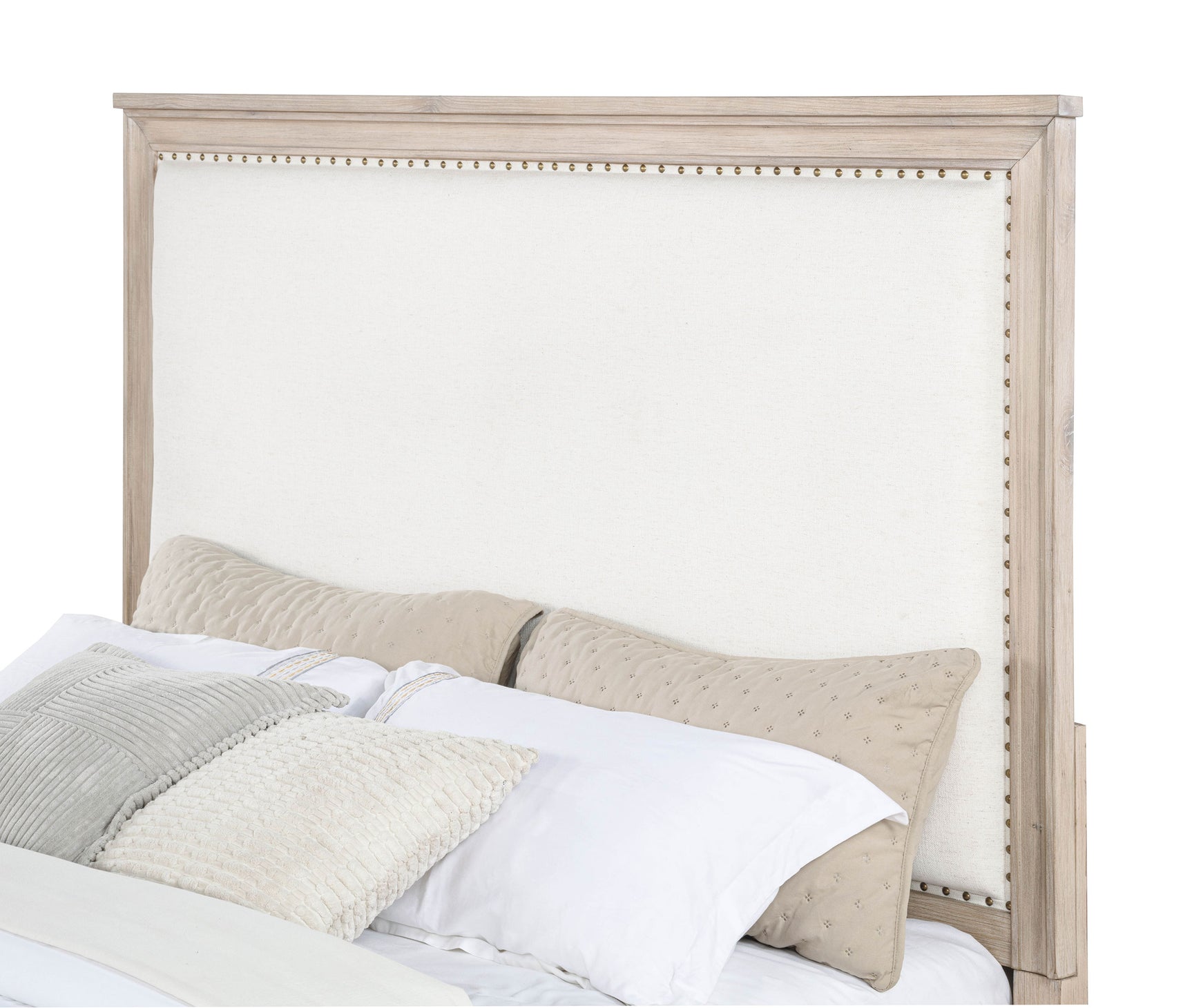 Pembroke Washed Oak 66-inch Queen Panel Bed - Ornate Home