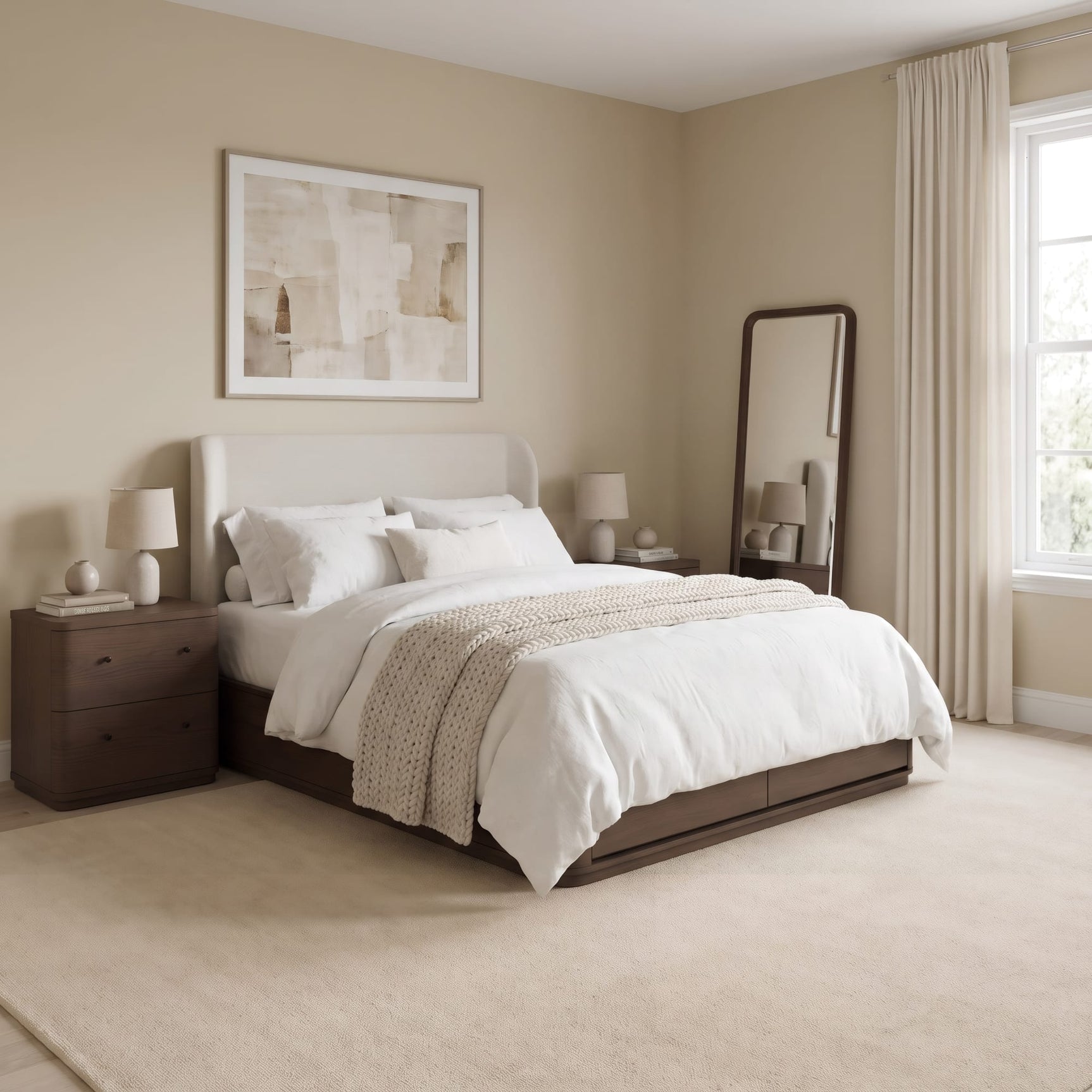 Penny Chocolate Mousse Queen Storage Bed - Ornate Home