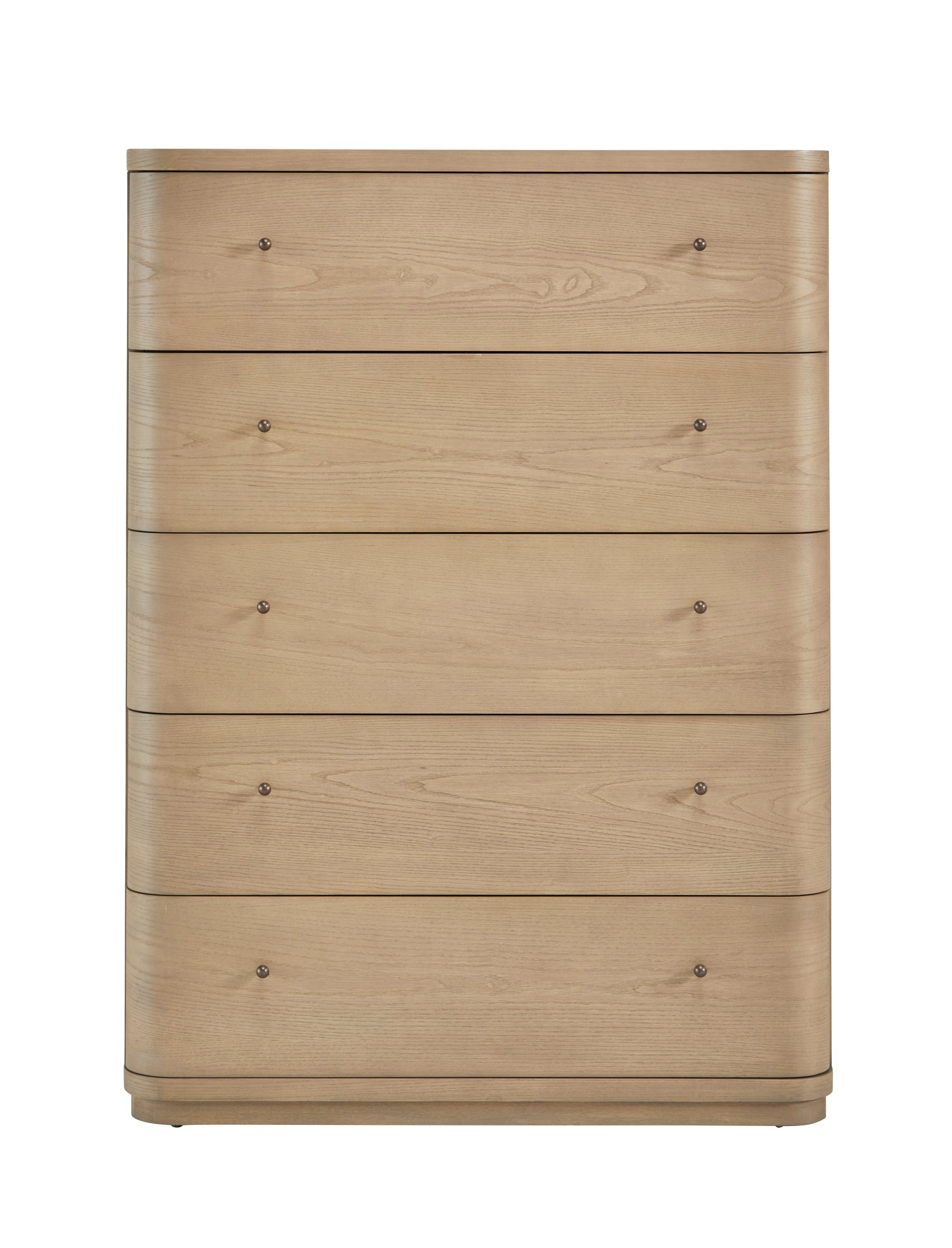Penny Five Drawer White Ash Chest in Buff Cream - Ornate Home