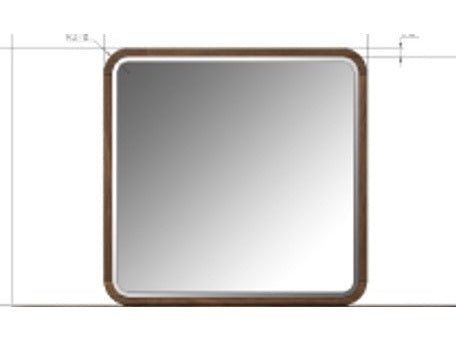 Penny Fluted Chocolate Mousse Dresser Mirror - Ornate Home