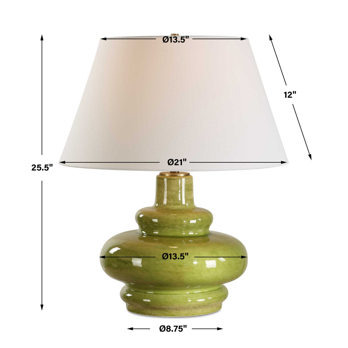 Penny Moss Green Table Lamp - Ornate Home