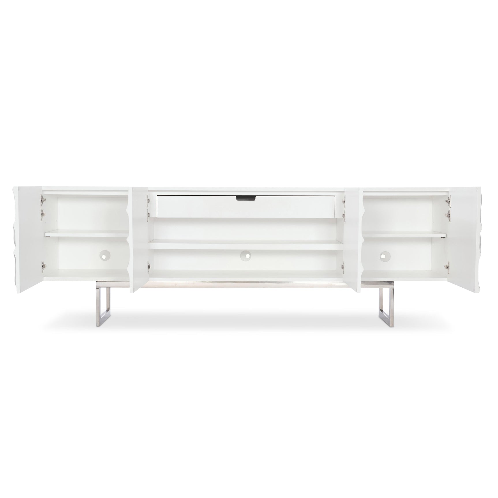 Penrose White Plaster Entertainment Credenza - Ornate Home
