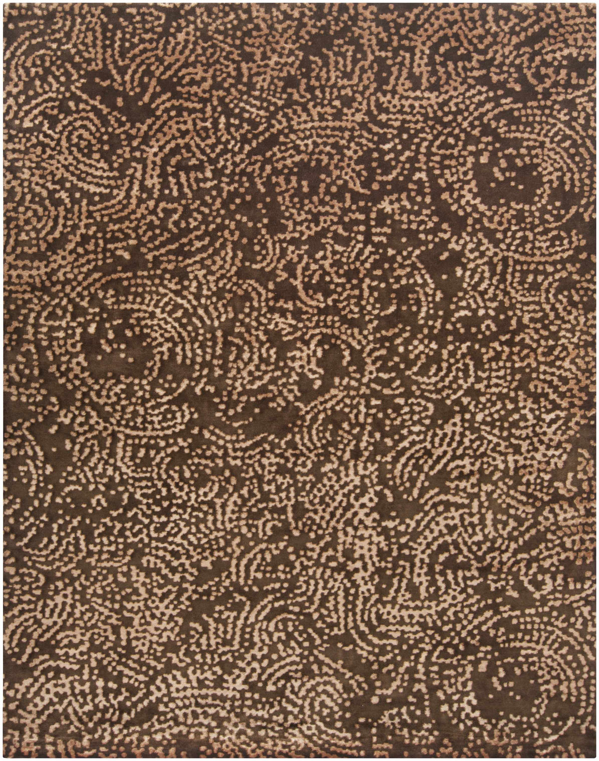 Pensacola 5x8 Brown Premium Wool&Viscose Rug - Clearance - Ornate Home