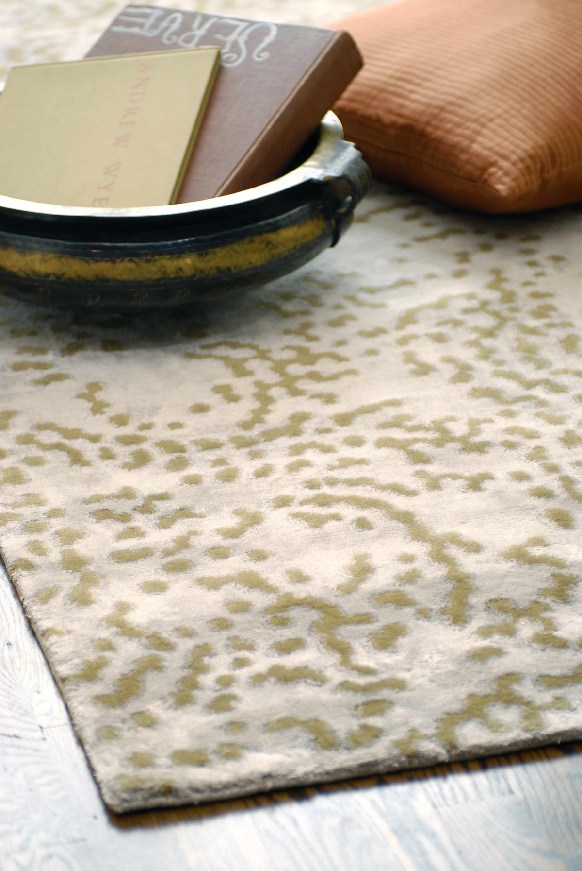 Pensacola Tan Premium Wool&Viscose Rug - Clearance - Ornate Home
