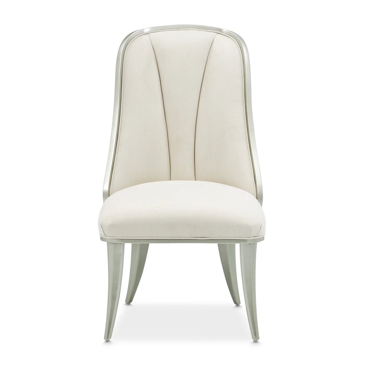 Penthouse Ash Gray/Frosted Linen Dining Side Chair - Ornate Home