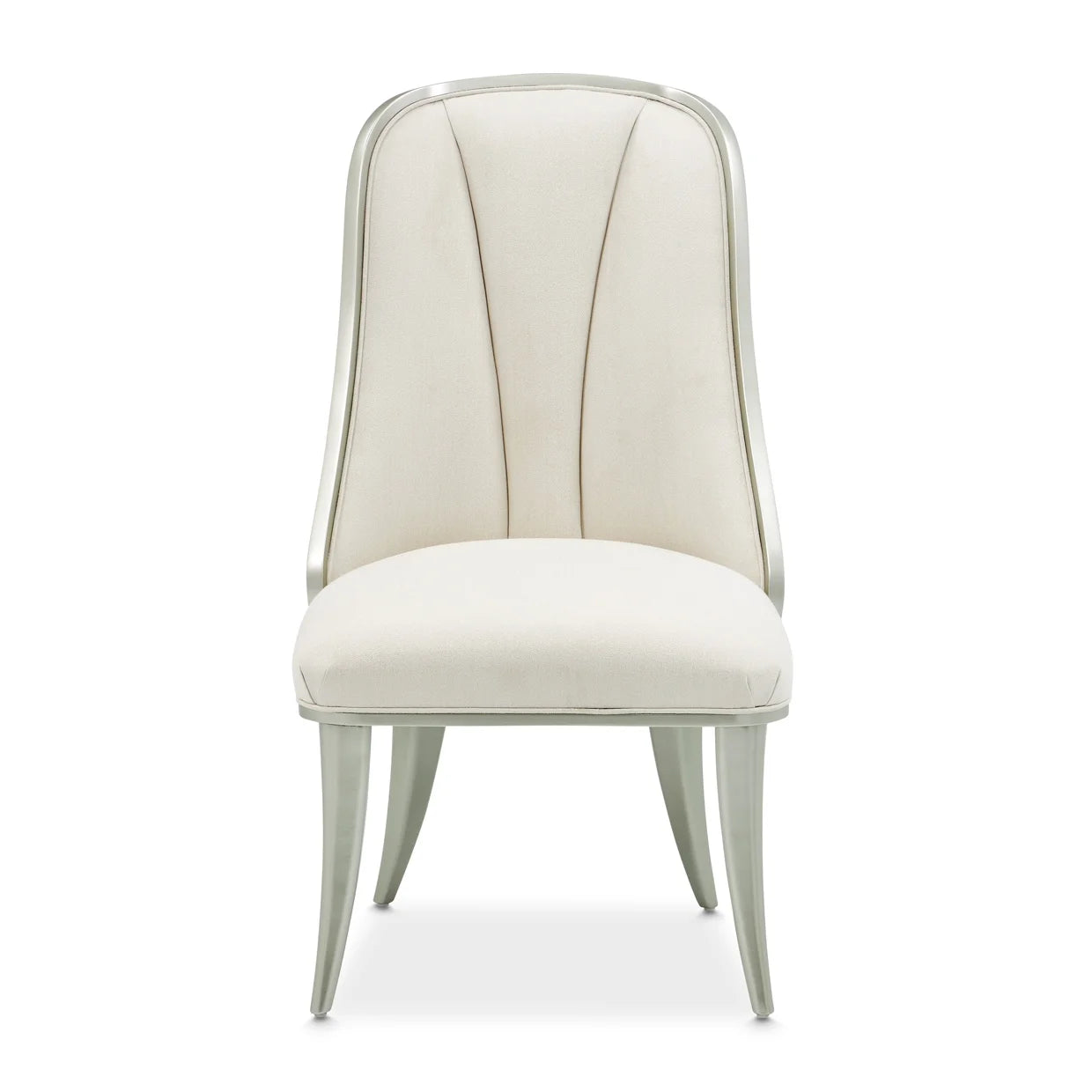 Penthouse Ash Gray/Frosted Linen Dining Side Chair - Ornate Home
