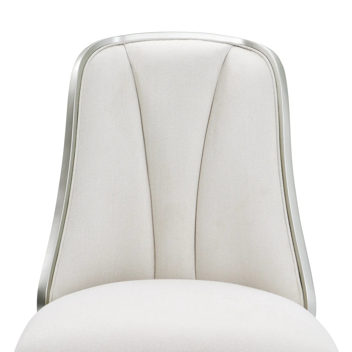 Penthouse Ash Gray/Frosted Linen Dining Side Chair - Ornate Home