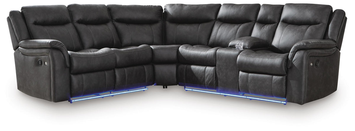 Perarrygin Carbon 2-Piece Reclining Sectional (Online Special Price) - Ornate Home
