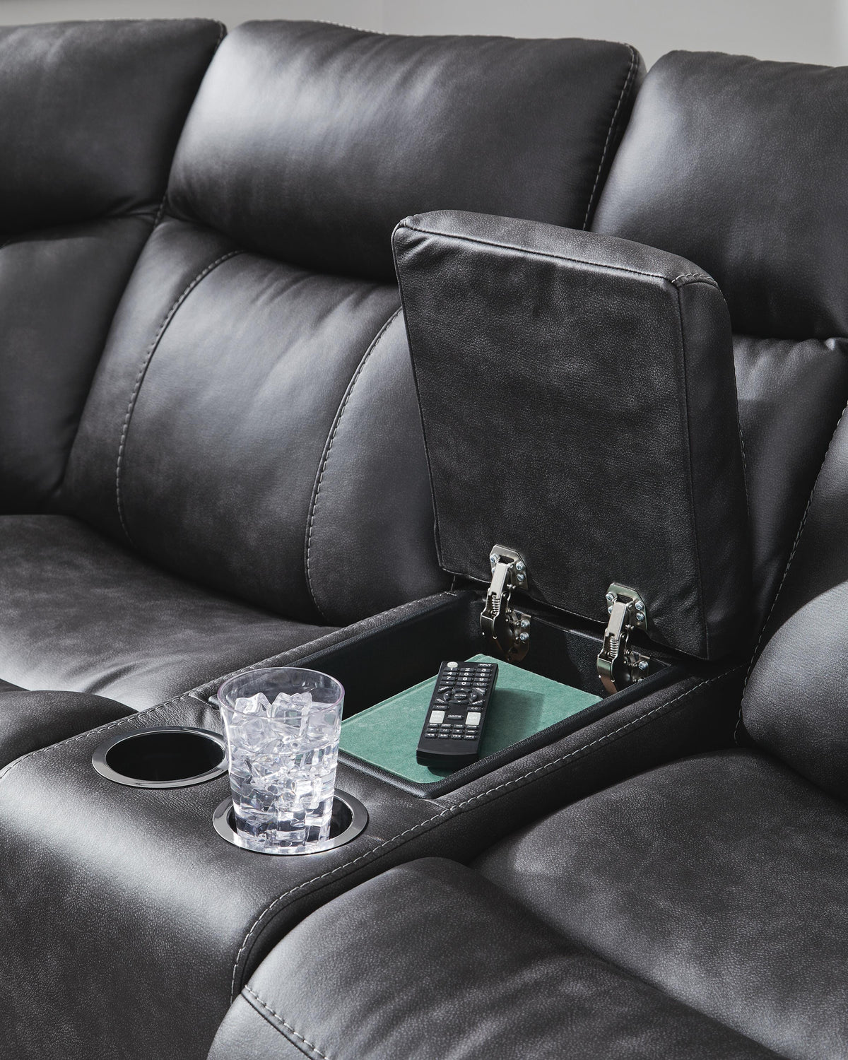 Perarrygin Carbon 2-Piece Reclining Sectional (Online Special Price) - Ornate Home