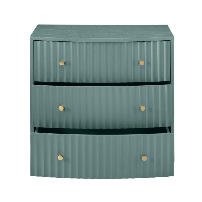 Percy Teal Three-Drawer Chest - Ornate Home
