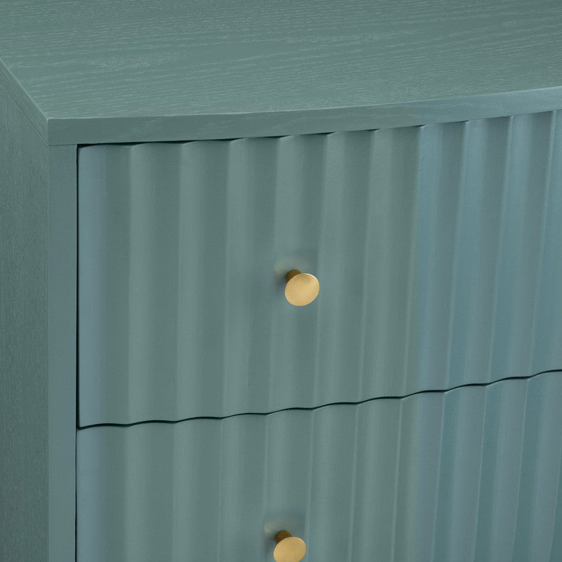 Percy Teal Three-Drawer Chest - Ornate Home