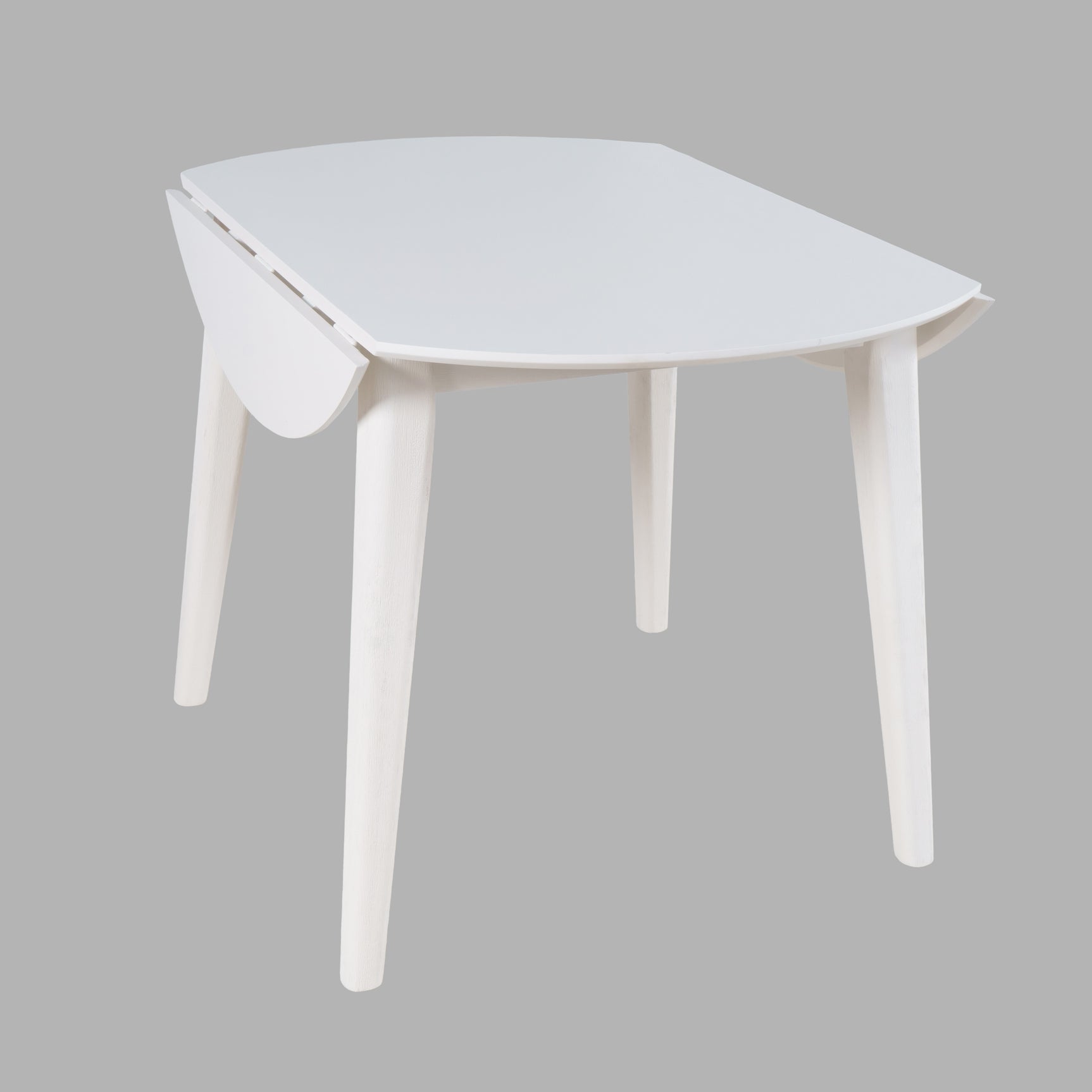 Percy White Drop Leaf Dining Table - Ornate Home