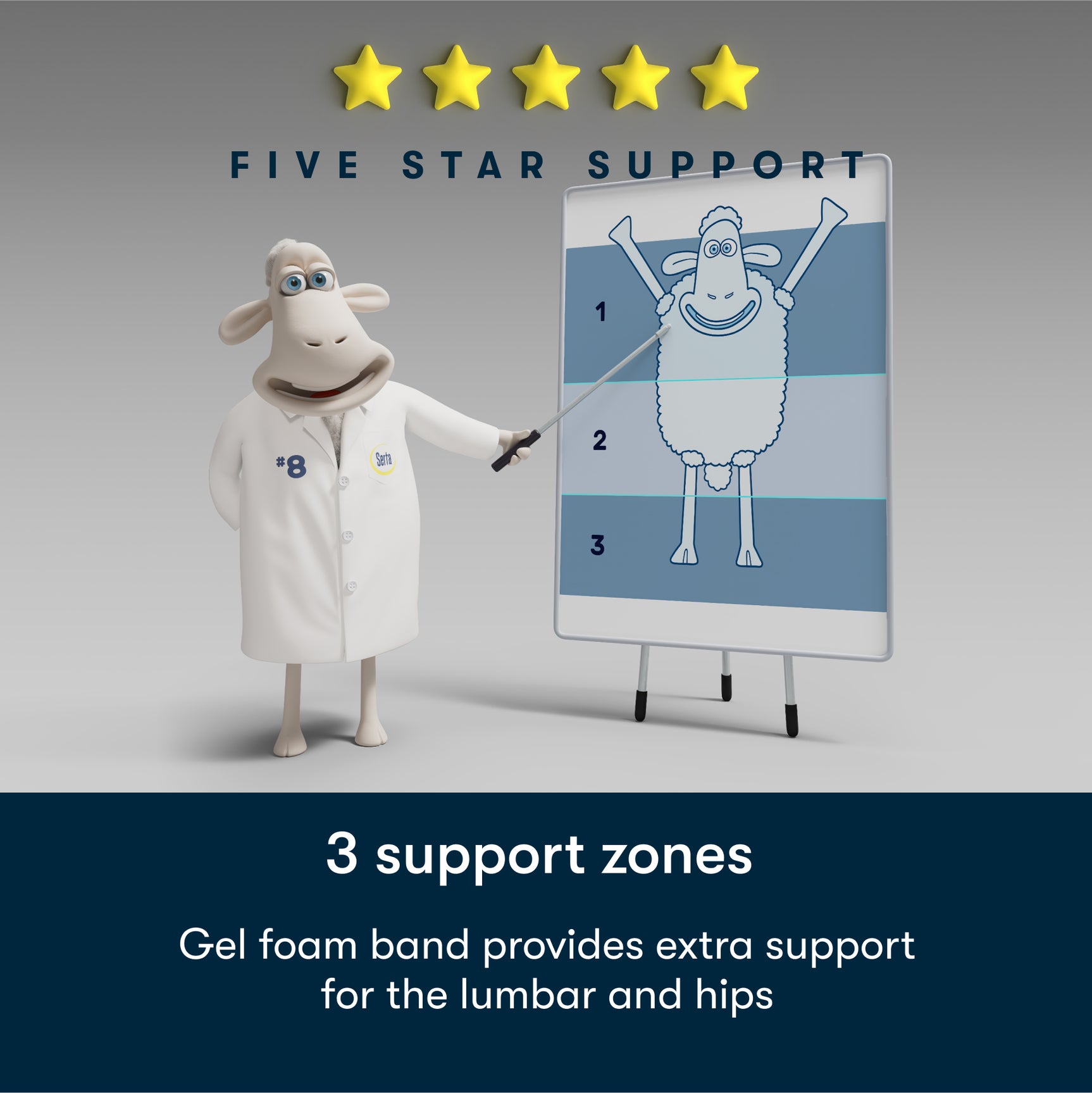 Perfect Day Blue/White Queen 12″ Firm Mattress in a Box - Ornate Home