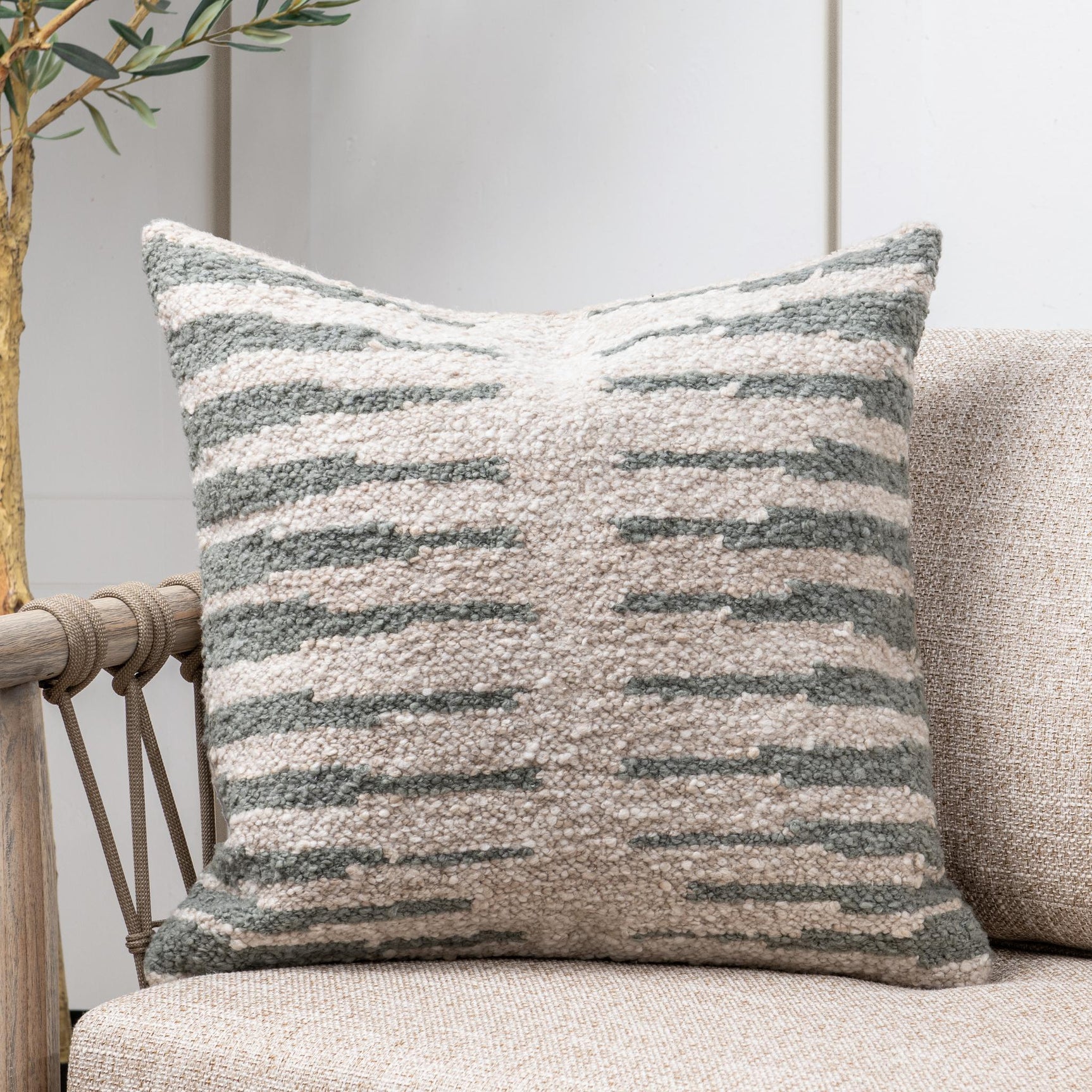 Performance Kiran Dry Sage 22x22 Throw Pillow (Set of 2) - Ornate Home