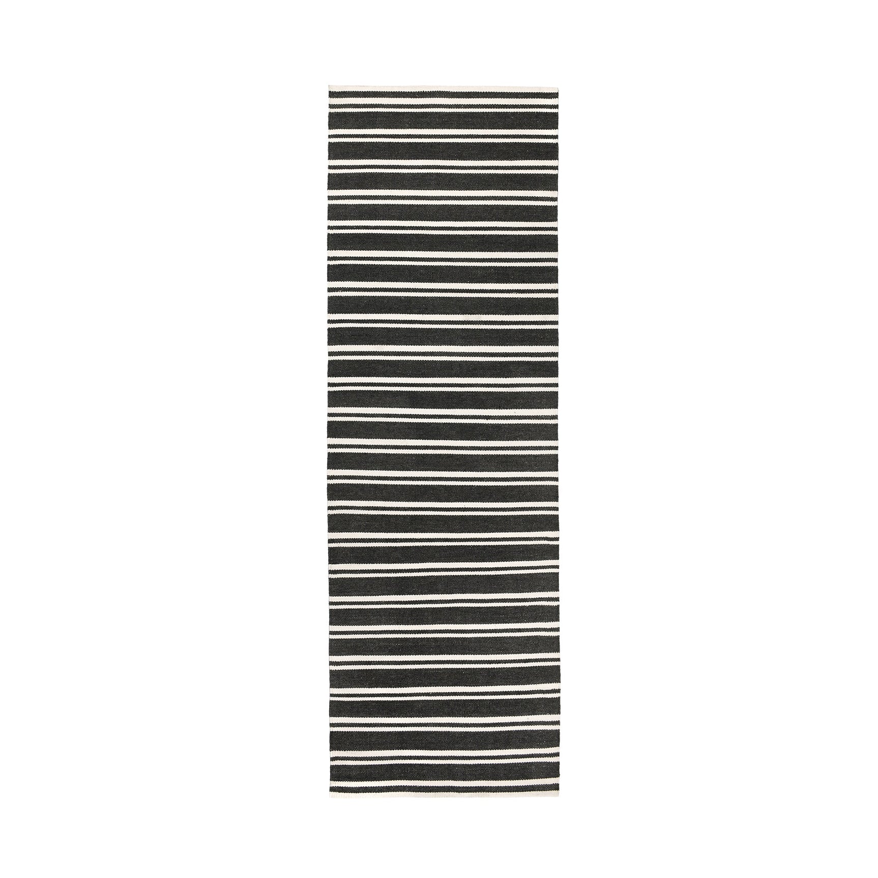 Performance Palma Charcoal/Ivory Stripe Rug - Ornate Home
