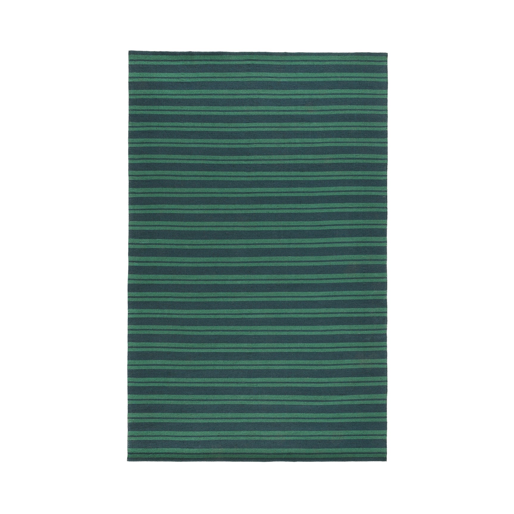 Performance Palma Deep Blue/Green Stripe Rug - Ornate Home
