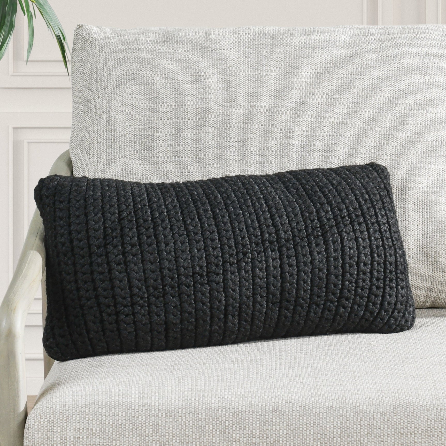 Performance Prism Black Multiple Sizes Throw Pillow (Set of 2) - Ornate Home