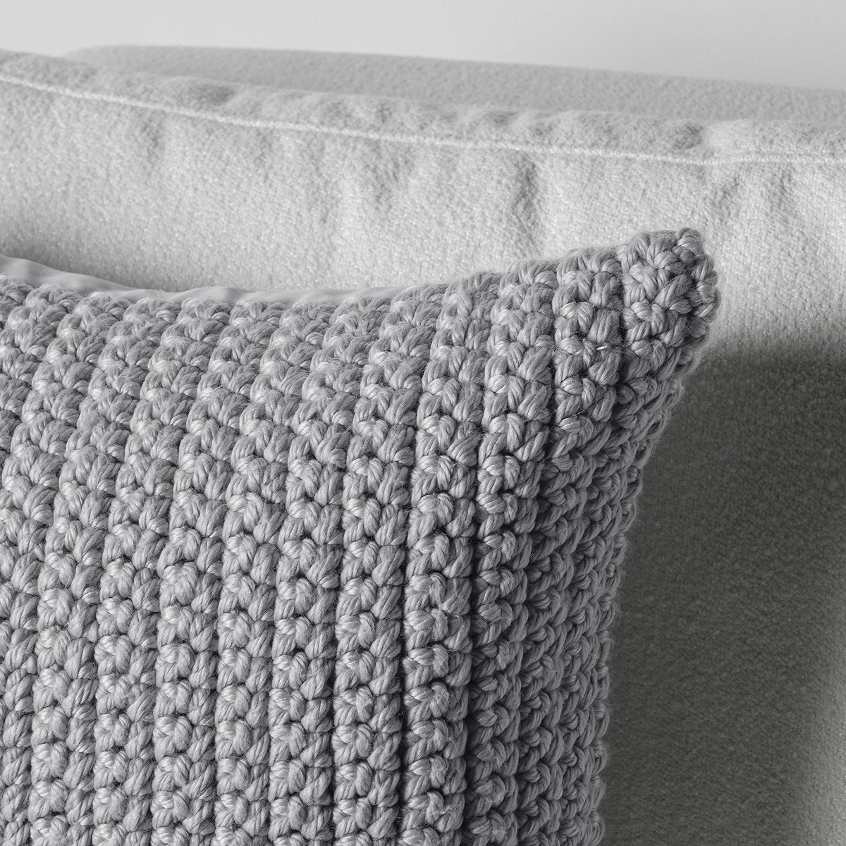 Performance Prism Light Gray Multiple Sizes Throw Pillow (Set of 2) - Ornate Home