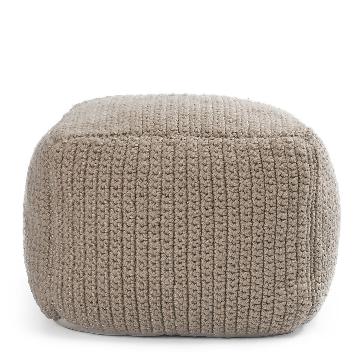 Performance Prism Natural Pouf - Ornate Home