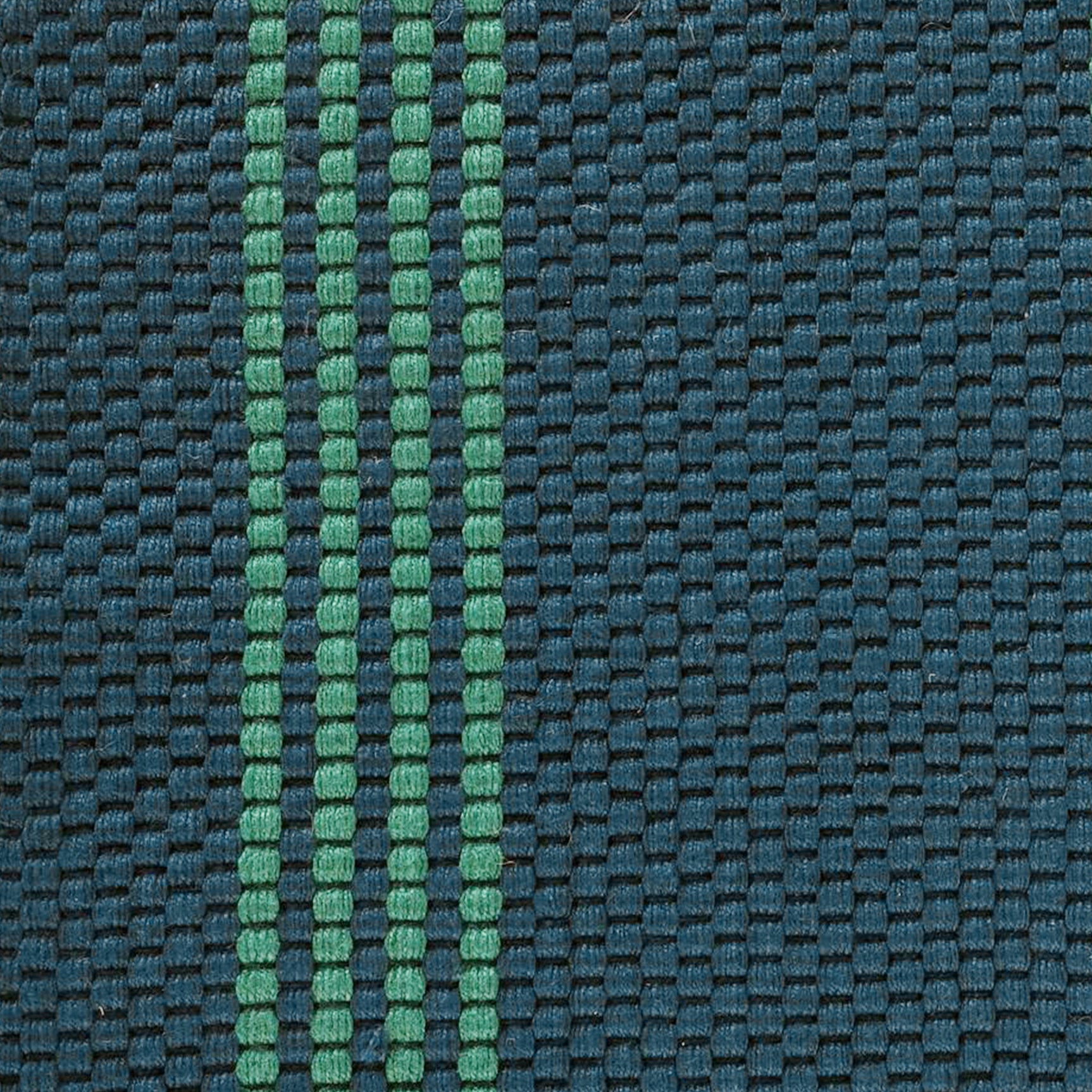 Performance Sorrento Deep Blue/Green Stripe Rug - Ornate Home