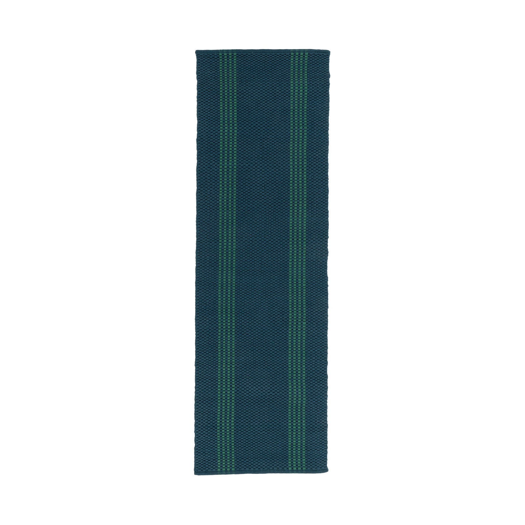 Performance Sorrento Deep Blue/Green Stripe Rug - Ornate Home