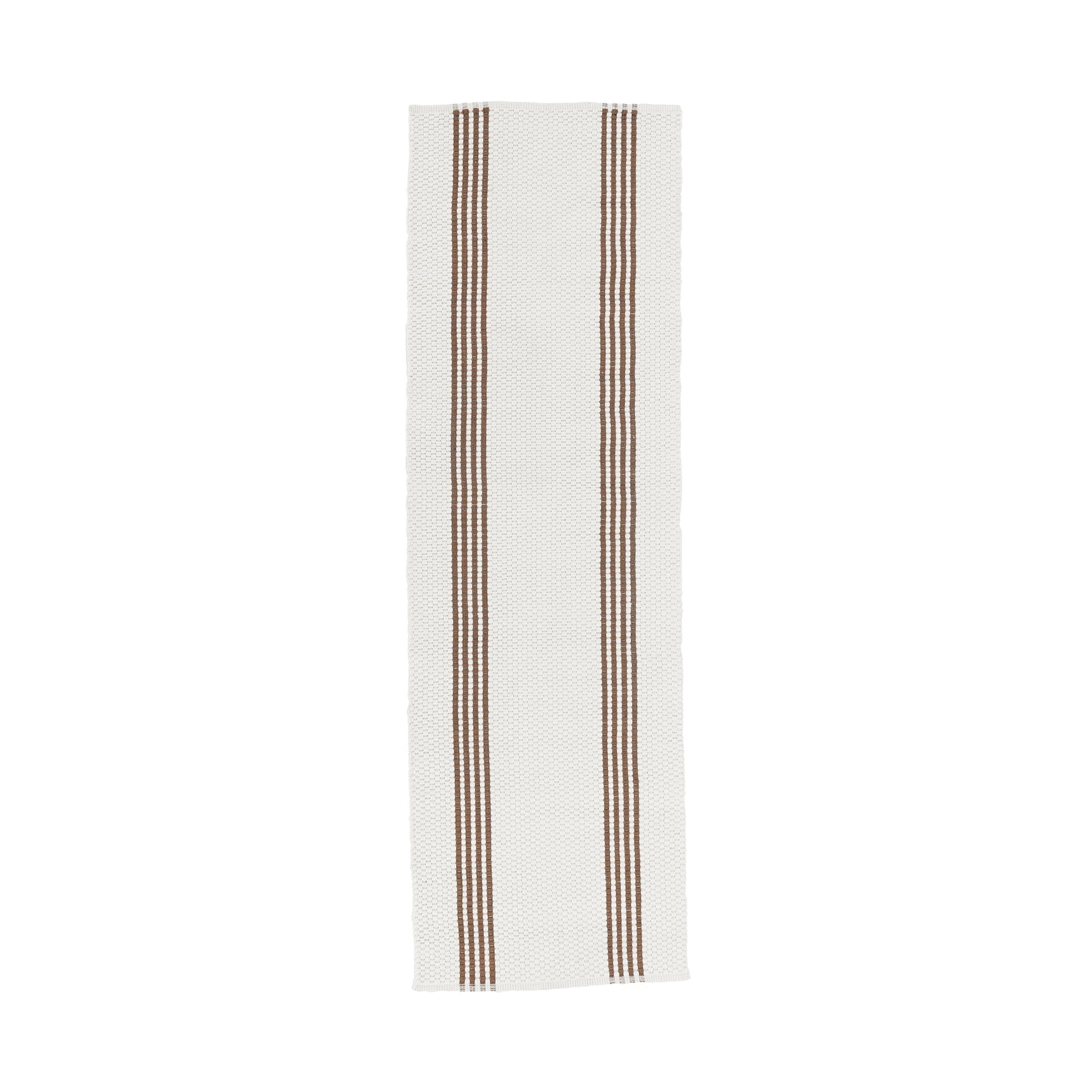 Performance Sorrento Ivory/Coconut Brown Stripe Rug - Ornate Home