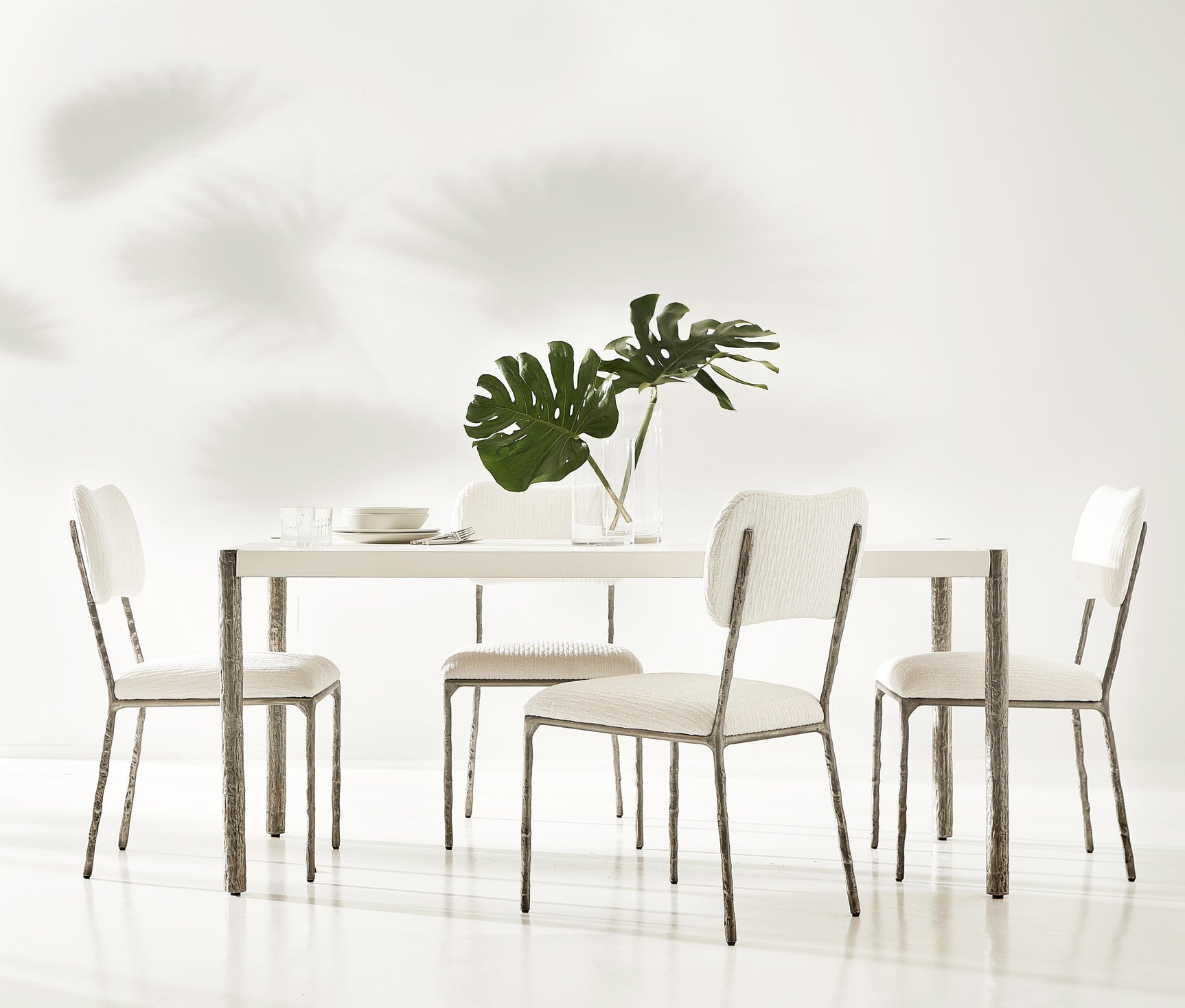 Perissa Graphite/White/Cream Outdoor Side Chair - Ornate Home