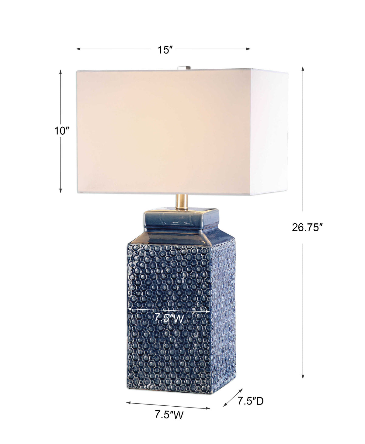 Pero Sapphire Blue Lamp - Ornate Home