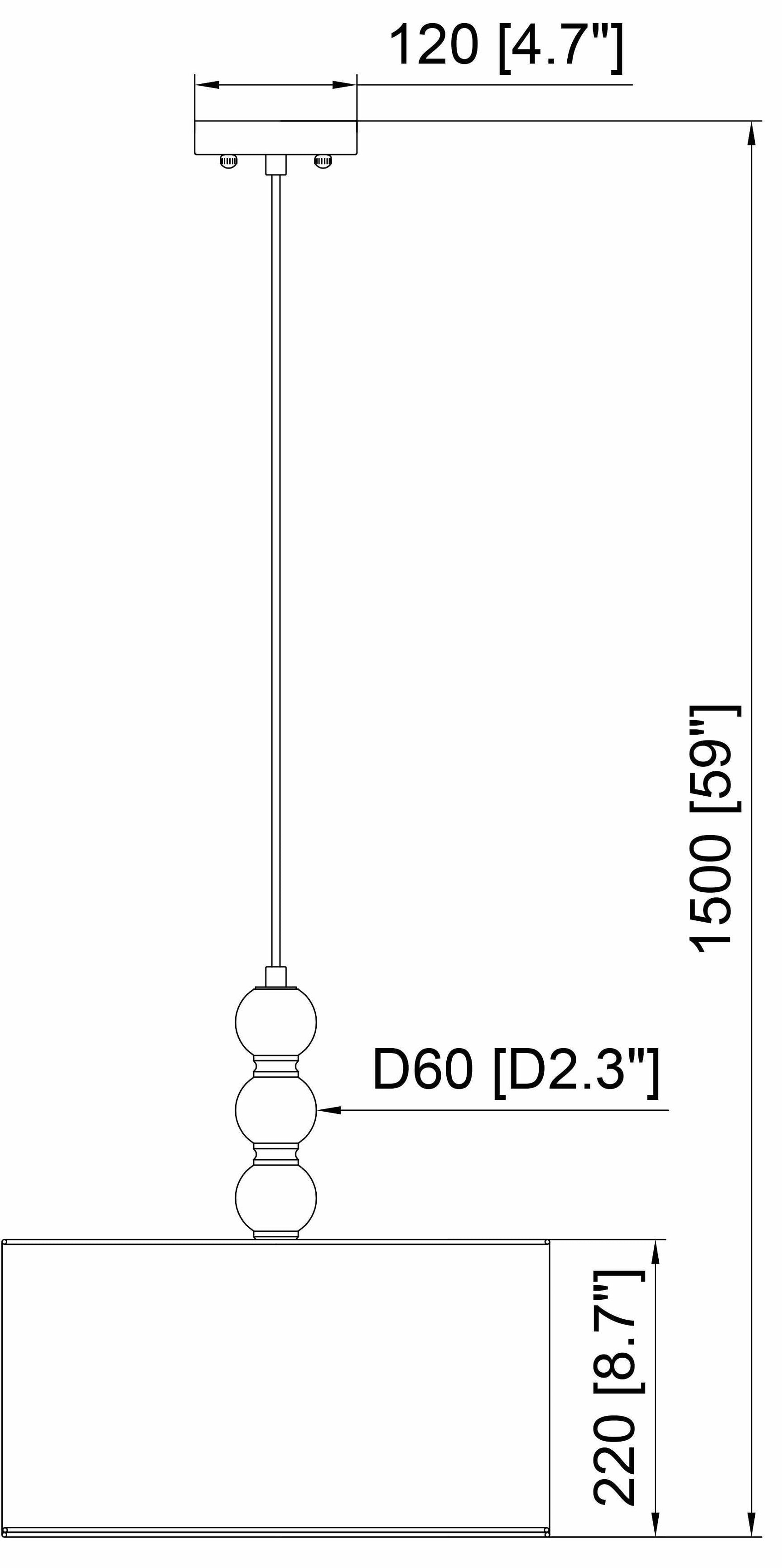 Perosillo Dark Brown Pendant - Ornate Home