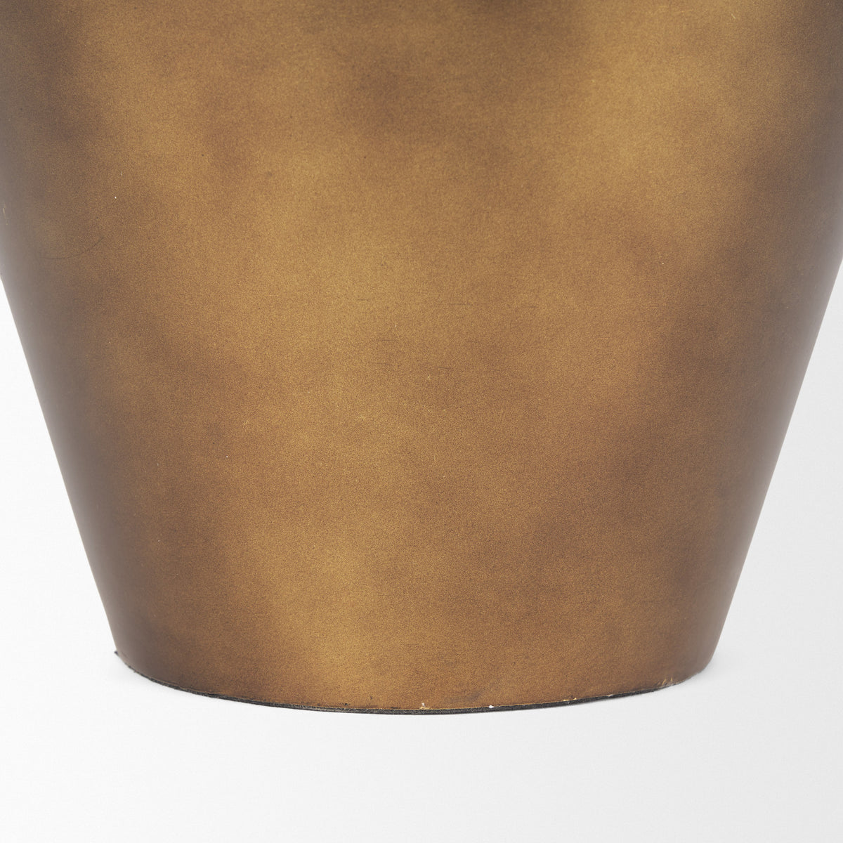 Perrin Brushed Gold Large Metal Decorative Vase - Ornate Home