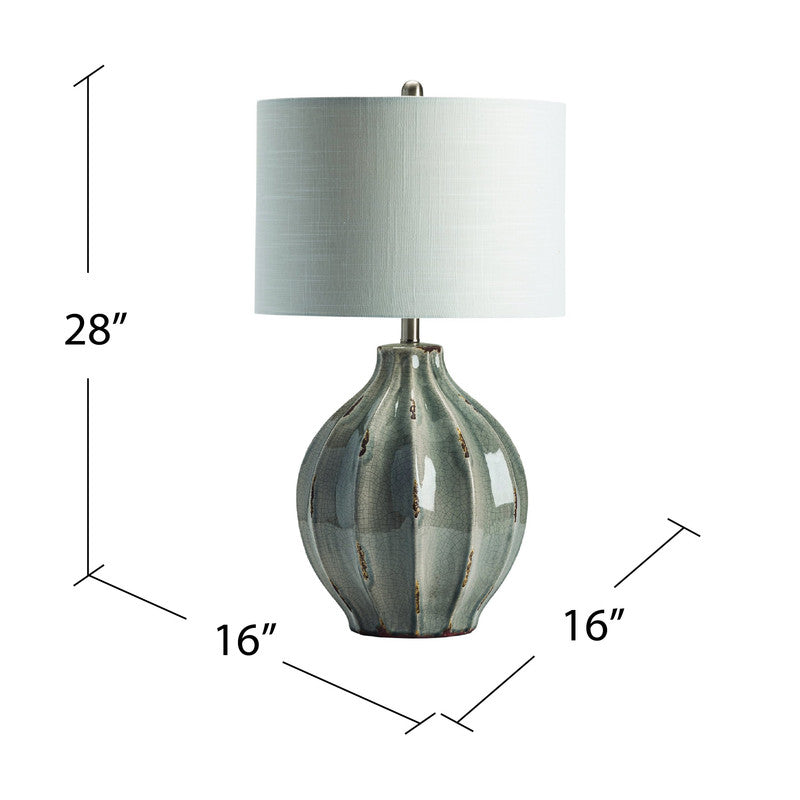 Perry Grey Table Lamp - Ornate Home