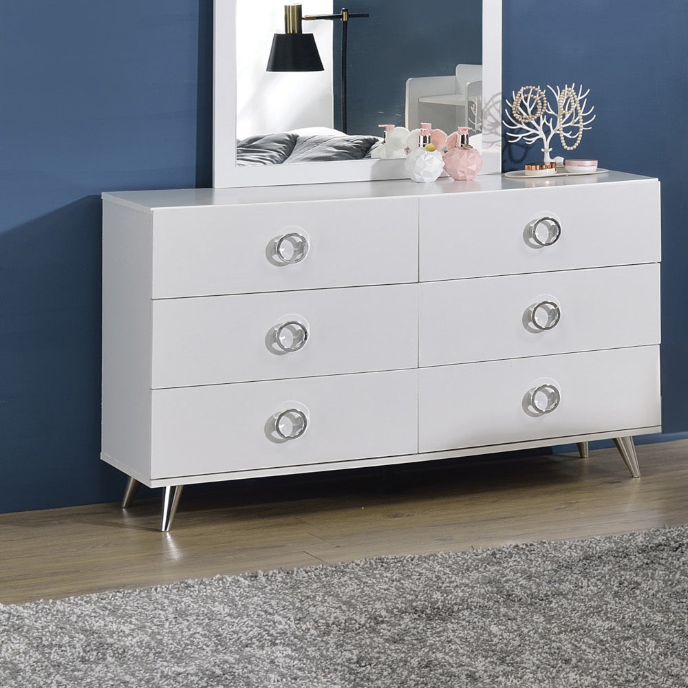 Perse White Dresser - Ornate Home