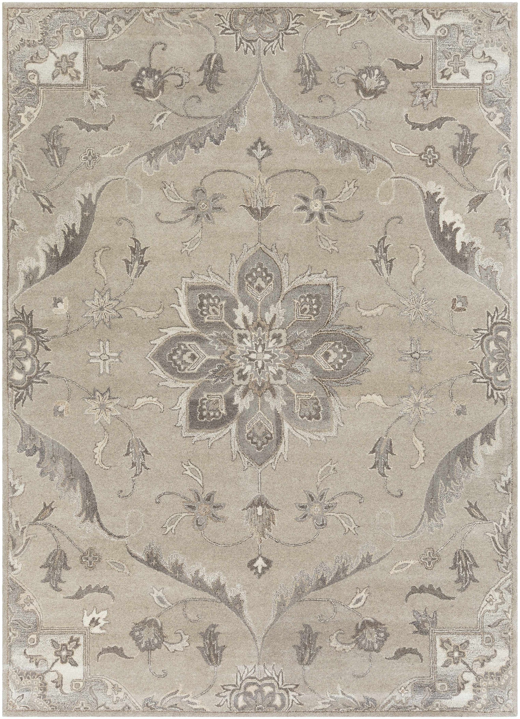 Peterstown Beige Wool Rug - Ornate Home