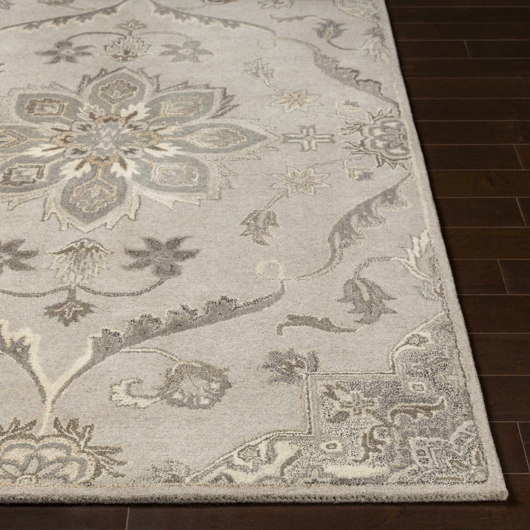 Peterstown Beige Wool Rug - Ornate Home