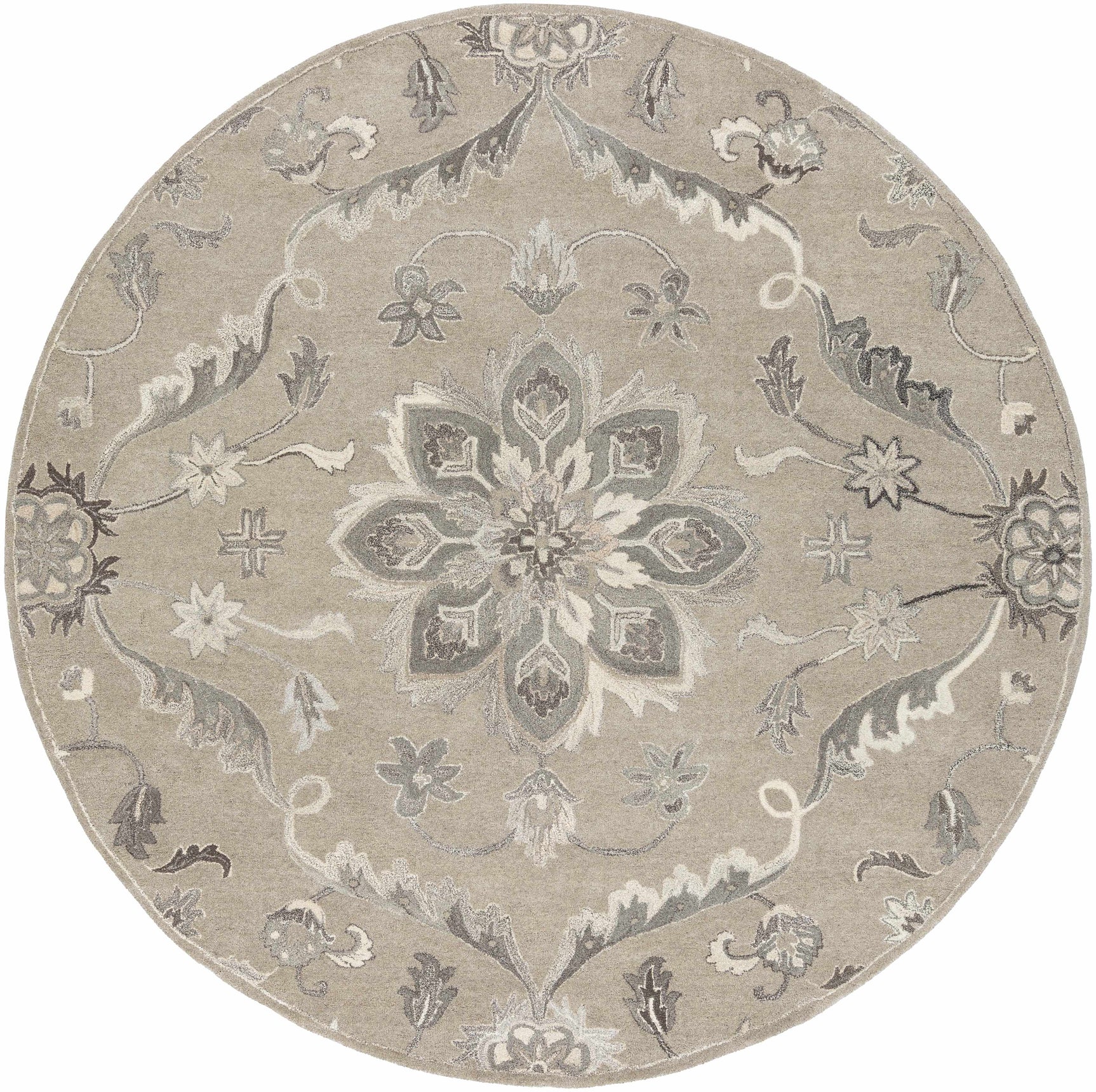 Peterstown Beige Wool Rug - Ornate Home