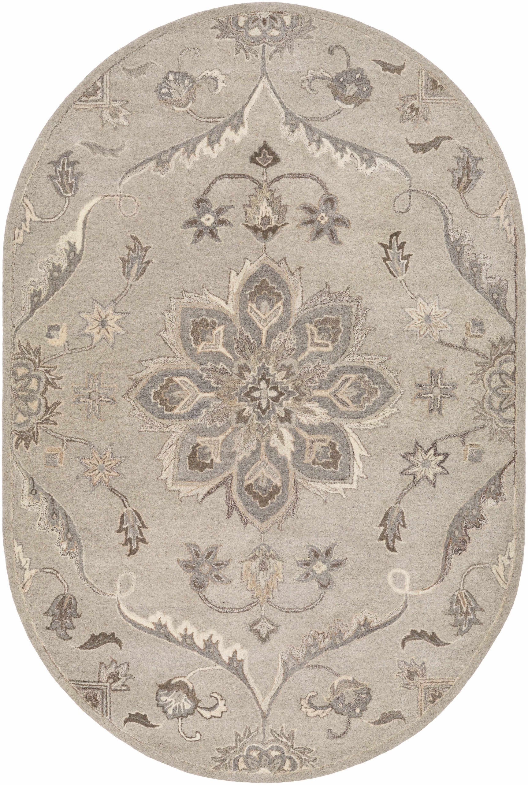 Peterstown Beige Wool Rug - Ornate Home