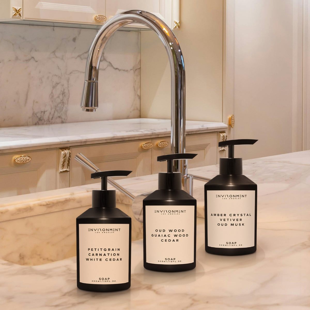 Petitgrain | Carnation | White Cedar Hand Soap (Inspired by YSL L'Homme®) - Ornate Home