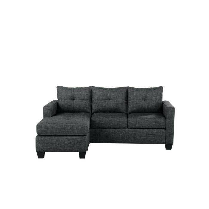 Phelps Dark Gray Reversible Sofa Chaise - Ornate Home