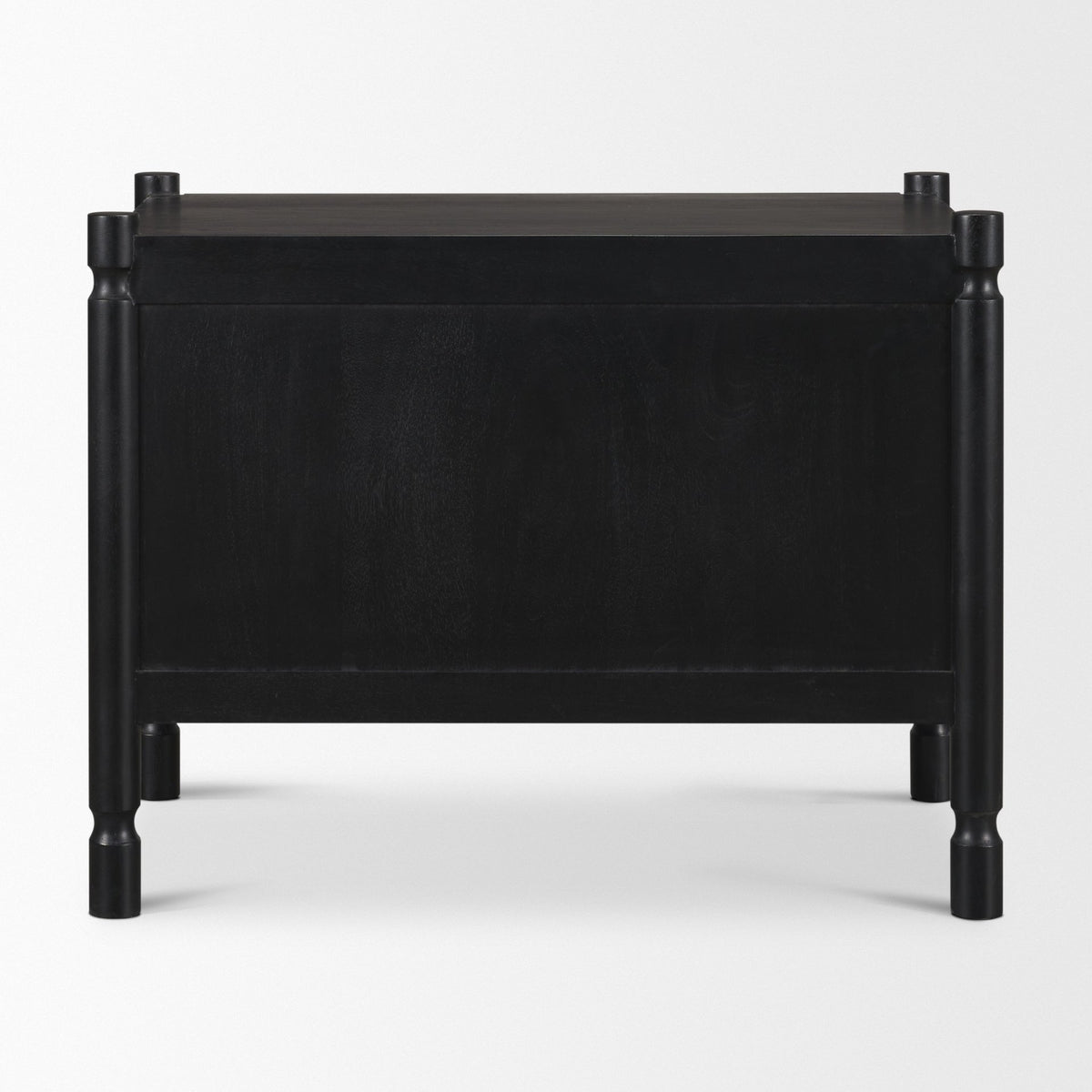 Phil Black Wood 2 Drawer Accent Cabinet - Ornate Home