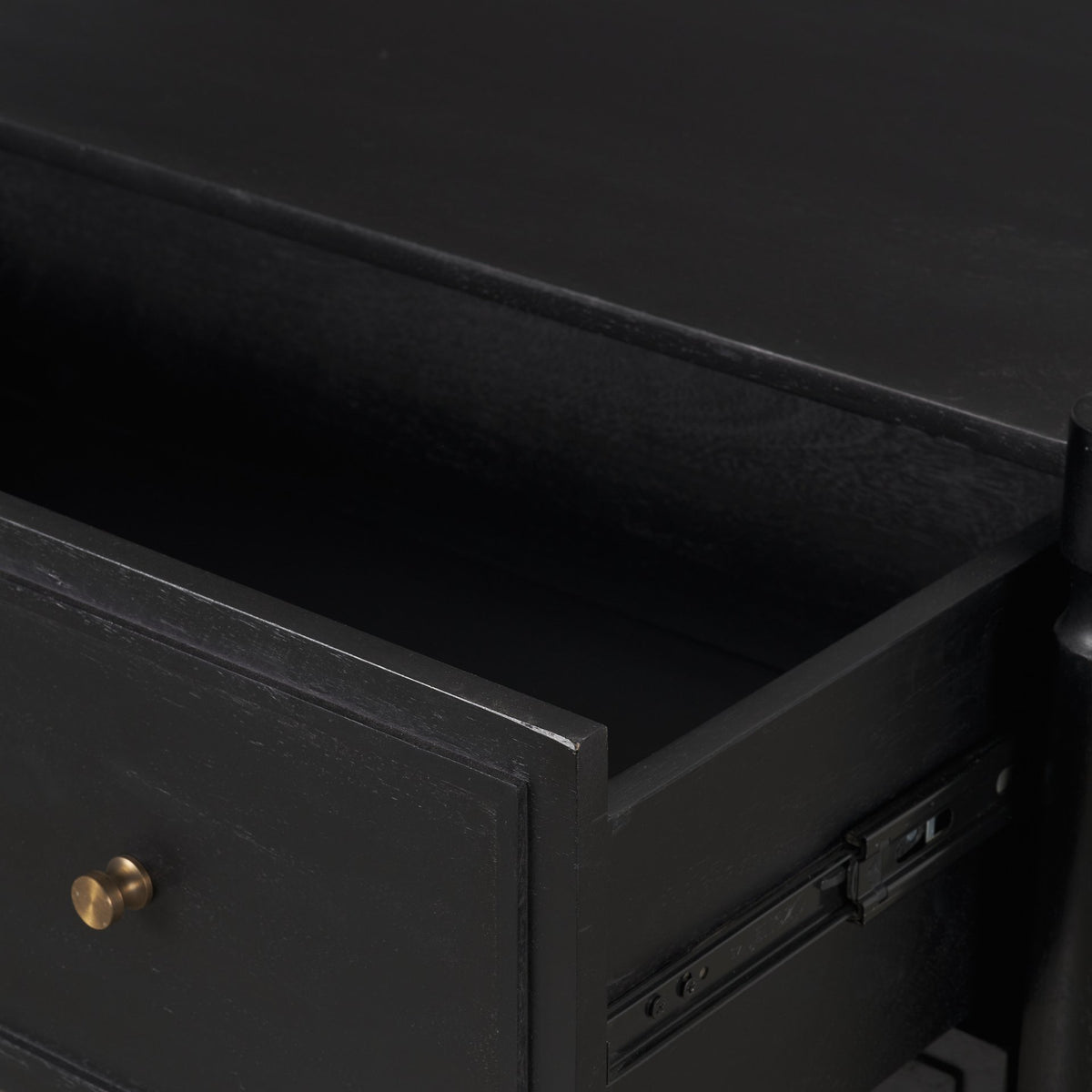 Phil Black Wood 2 Drawer Accent Cabinet - Ornate Home