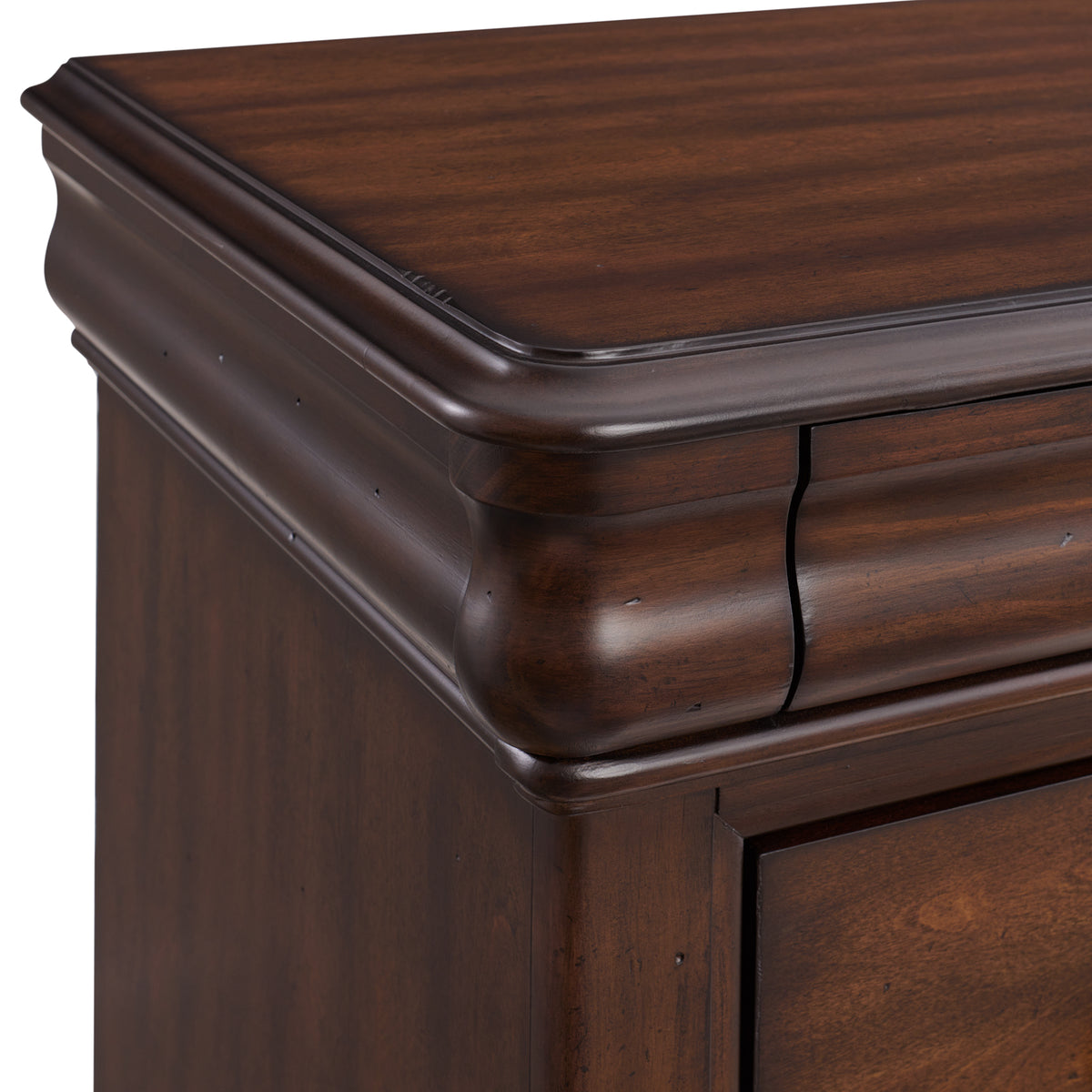 Phillipe Cherry 3-Drawer Nightstand with USB - Ornate Home