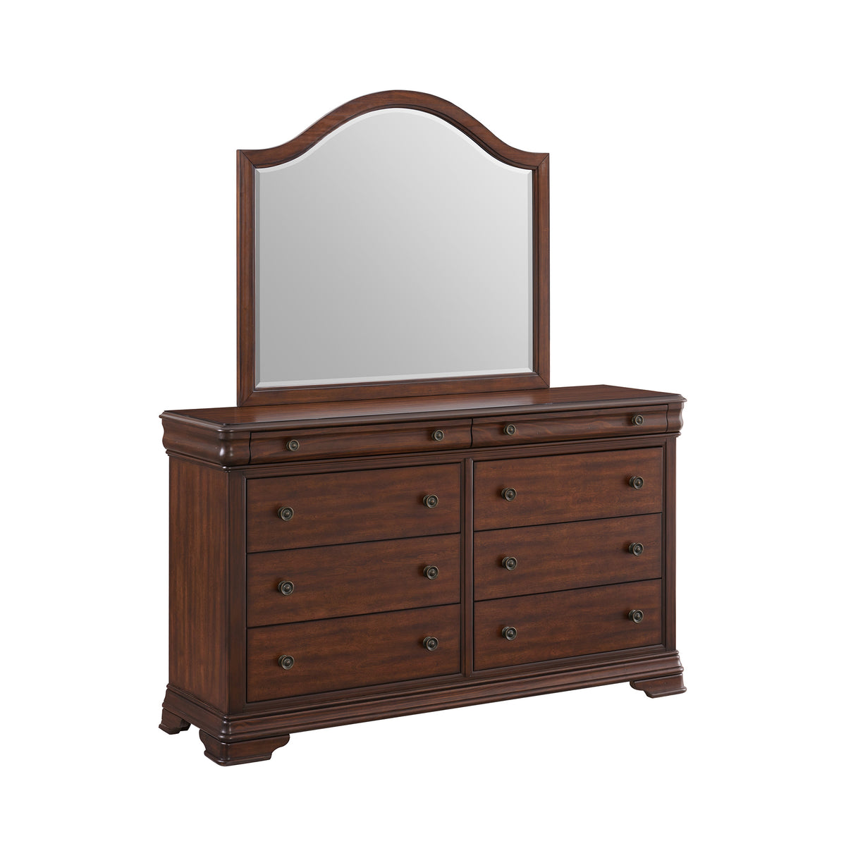 Phillipe Cherry 5-Piece King Bedroom Set - Ornate Home